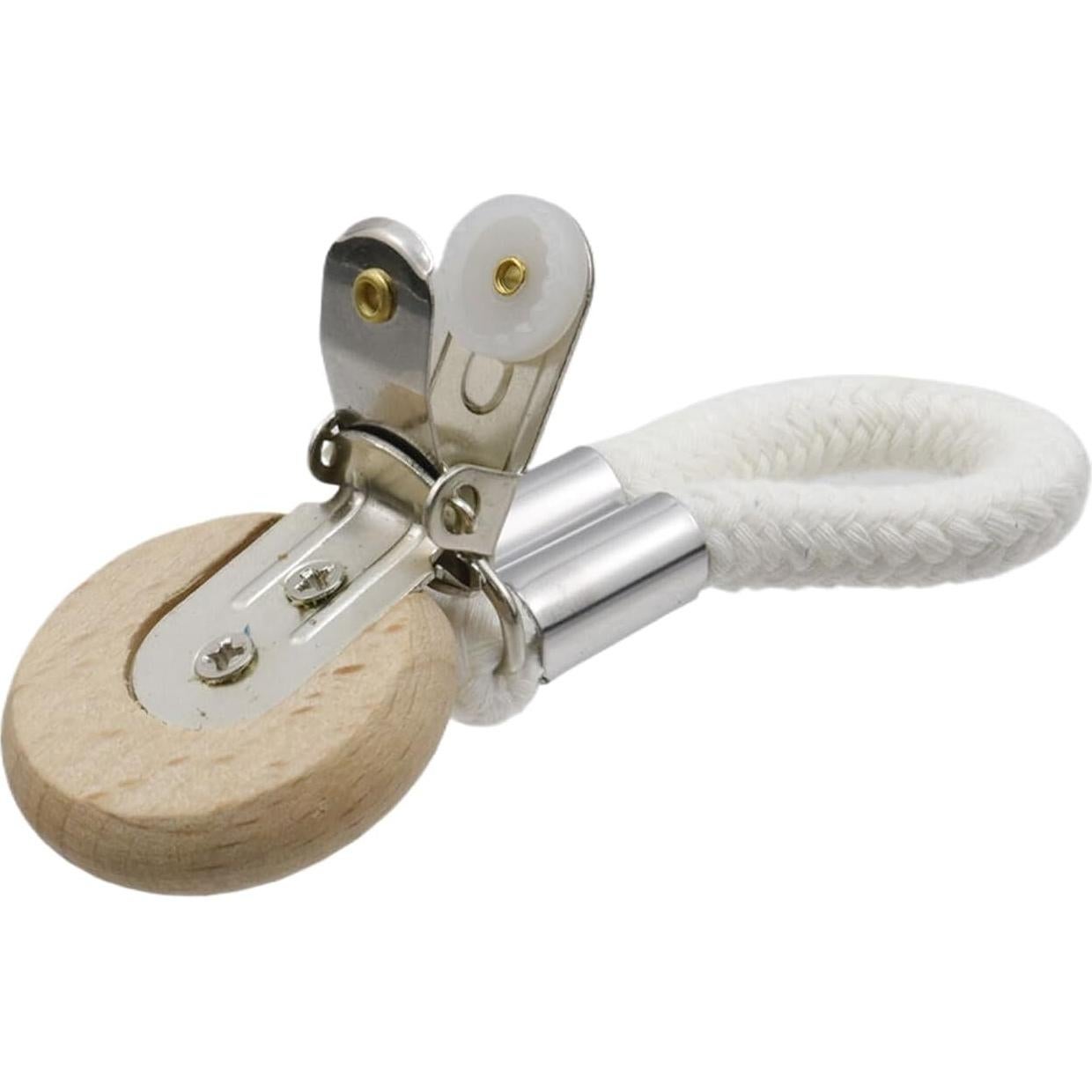 Clips para Toallas de Té T Tulead - 4 Pcs Metal y Madera