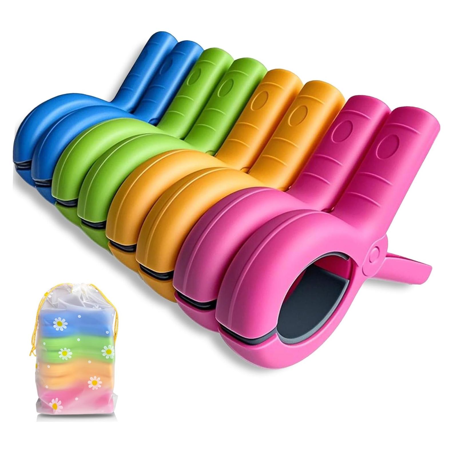 Pinzas de Toalla de Playa QuairBrez 8 Pcs Alta Resistencia