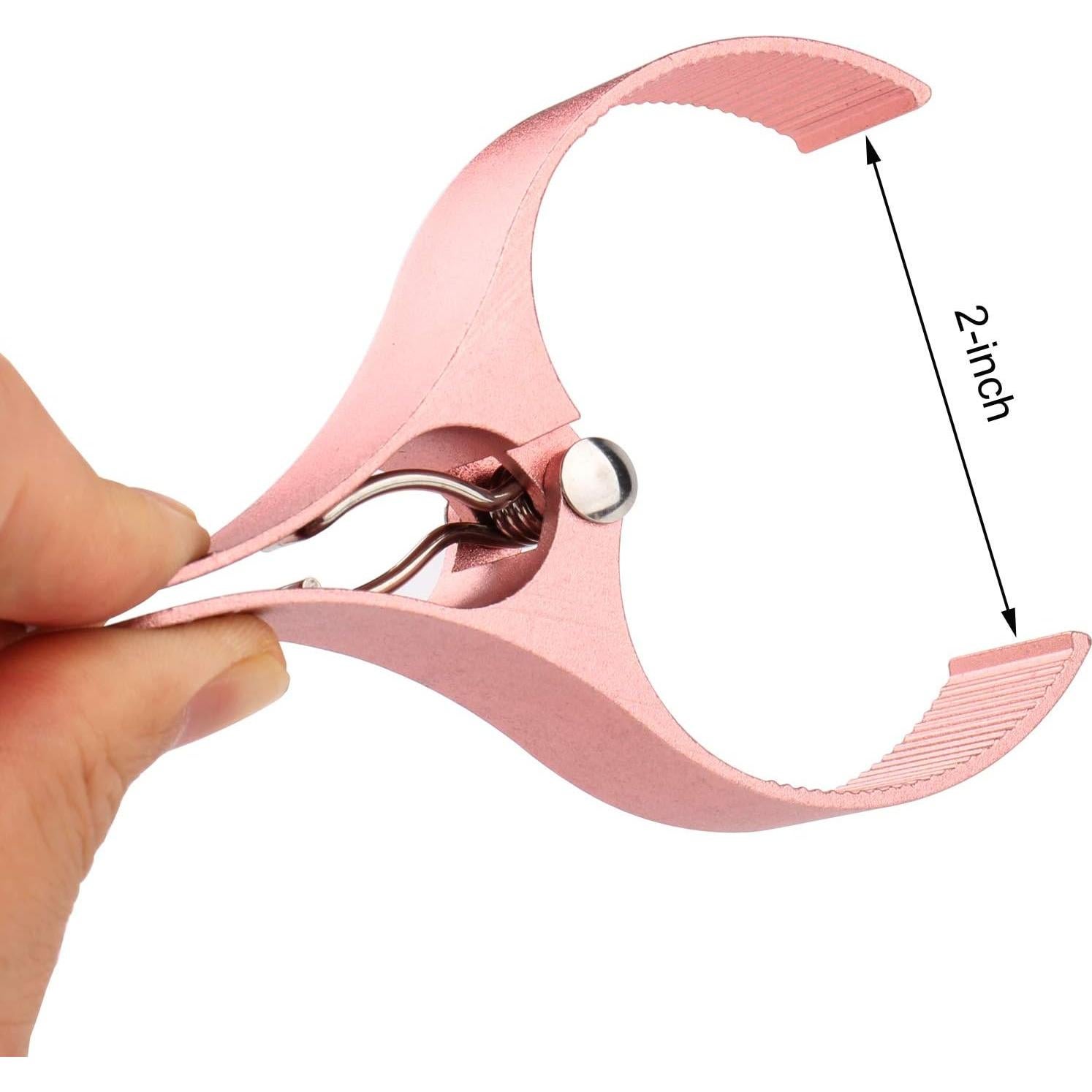 Pinzas de Toalla de Playa Z ZICOME - Juego de 3 Aluminio 10.4 cm