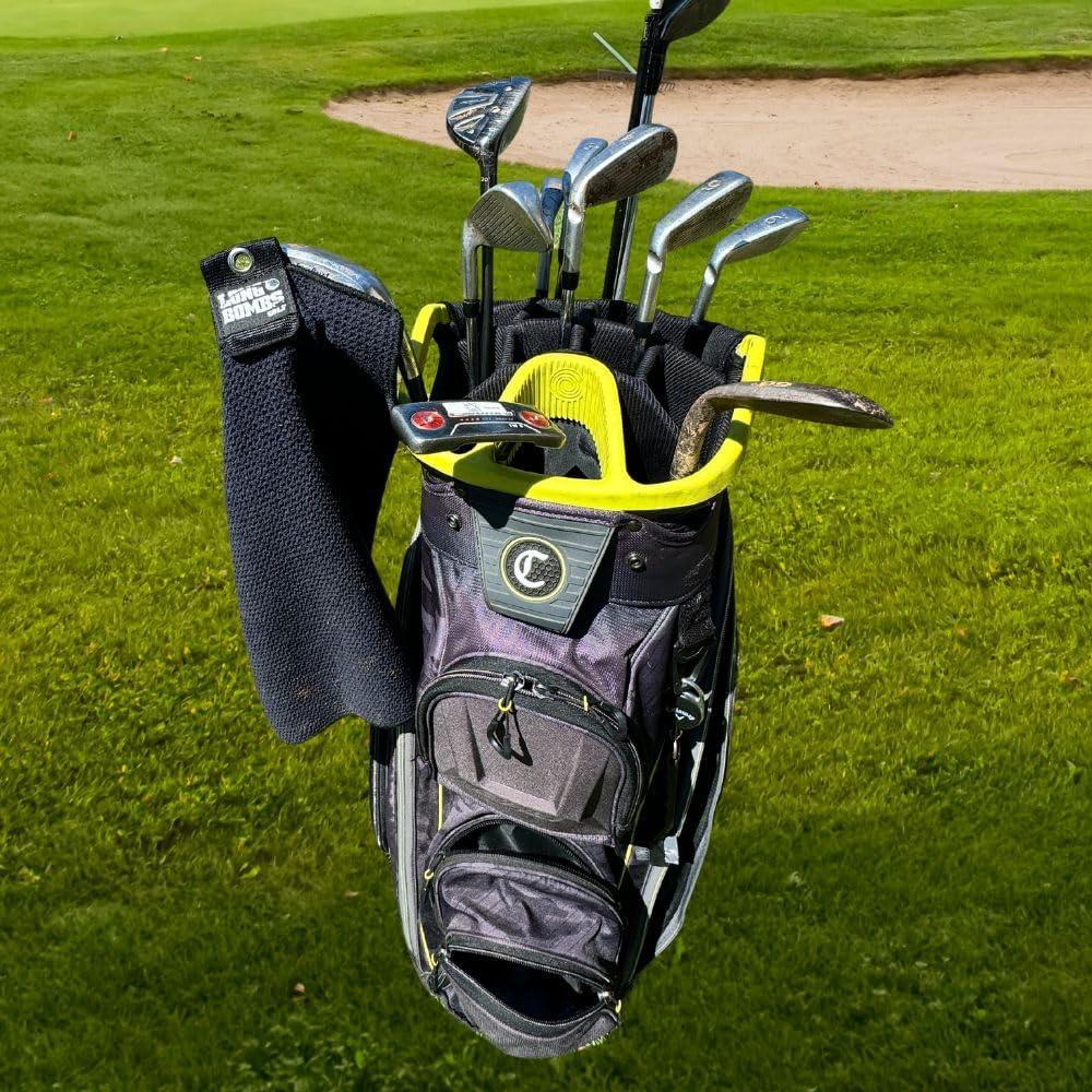 Clip Magnético para Toalla de Golf Long Bombs, Negro