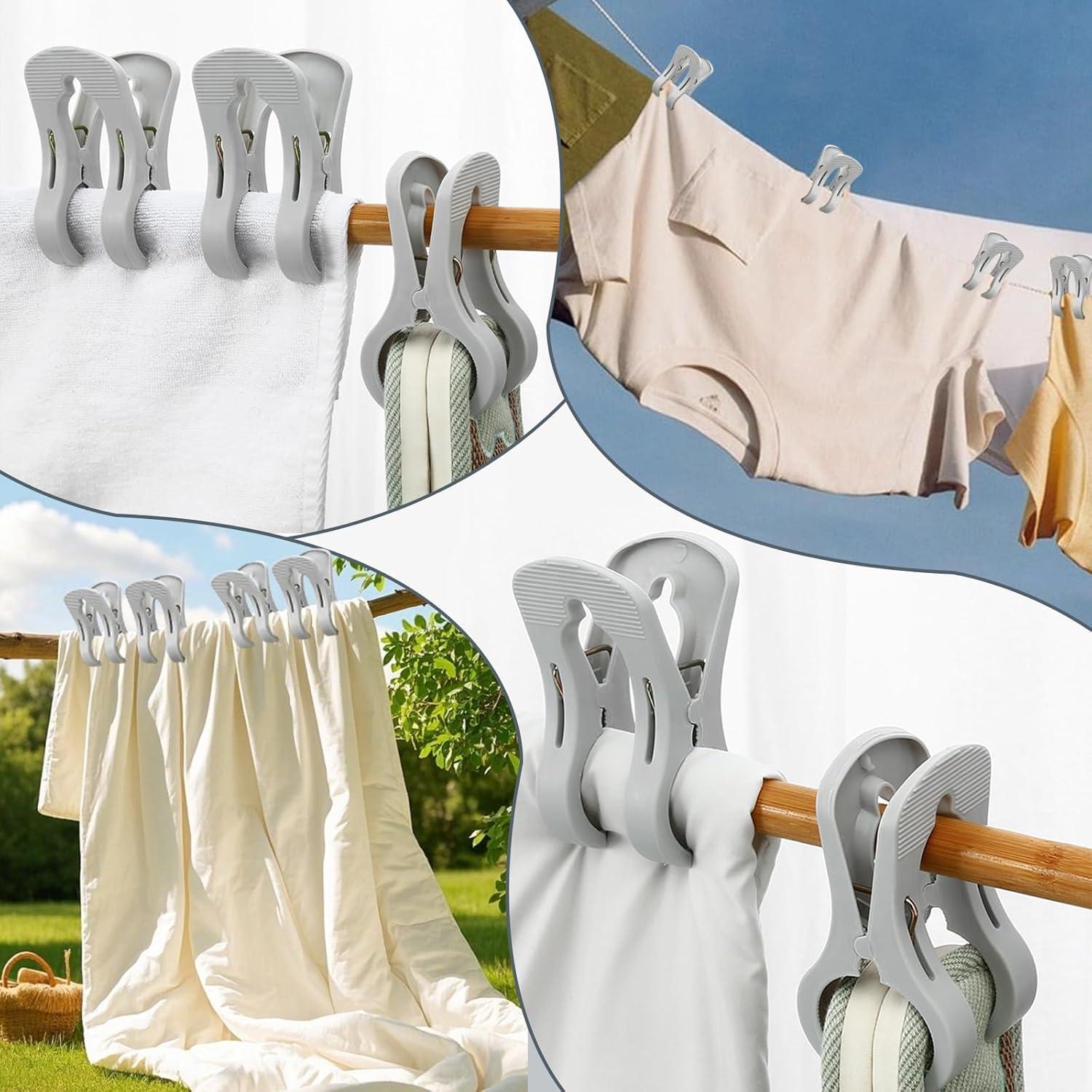 Pinzas para Toallas de Playa LERAO - Paquete de 4, Alta Resistencia