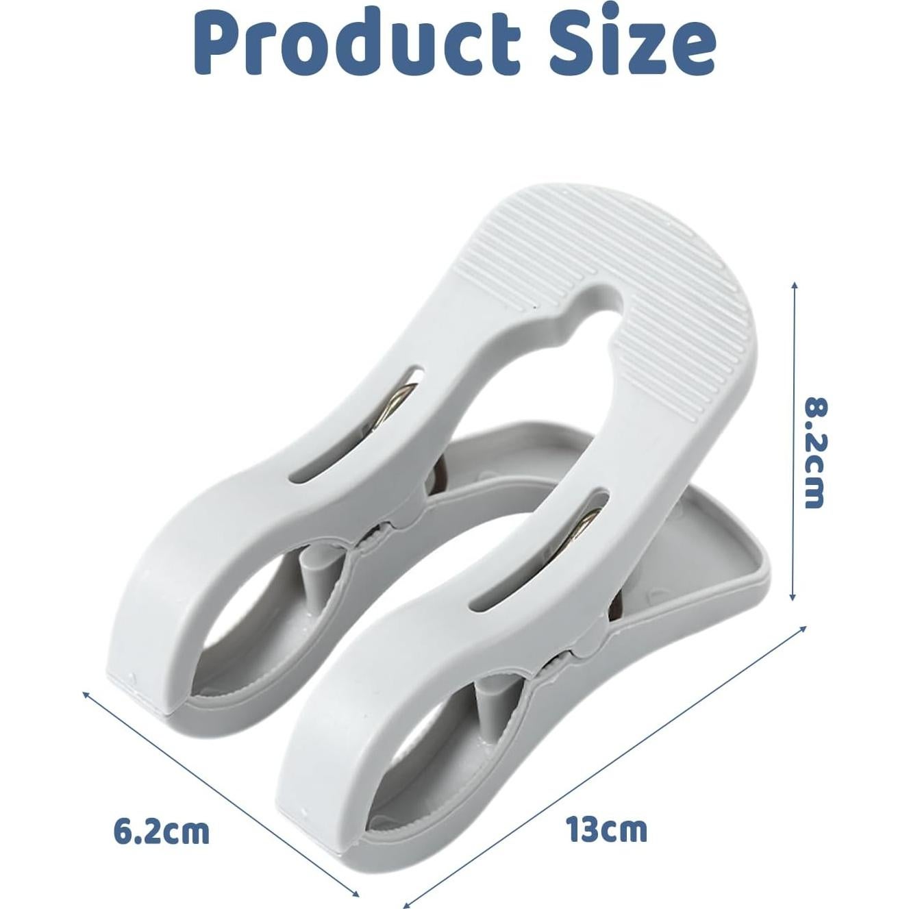 Pinzas para Toallas de Playa LERAO - Paquete de 4, Alta Resistencia