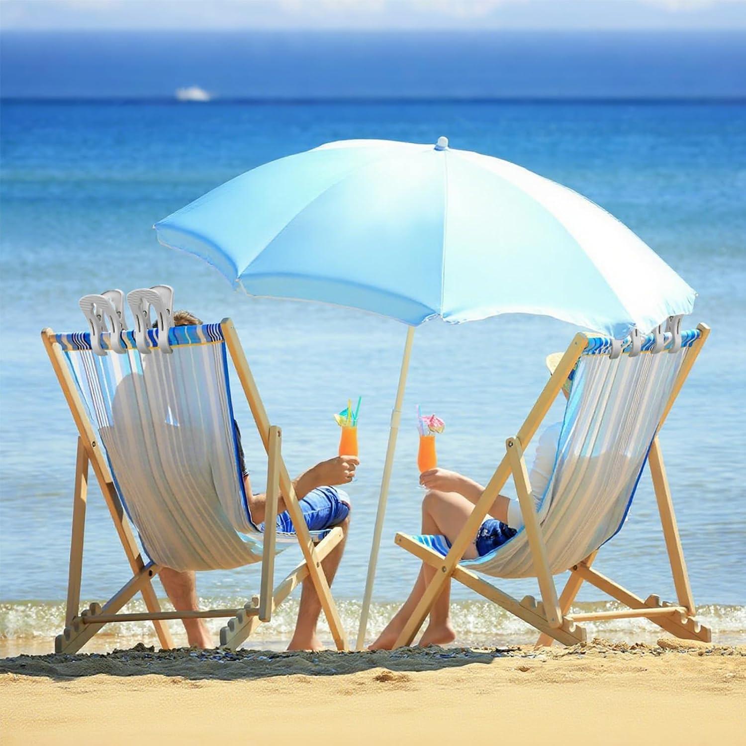 Pinzas para Toallas de Playa LERAO - Paquete de 4, Alta Resistencia