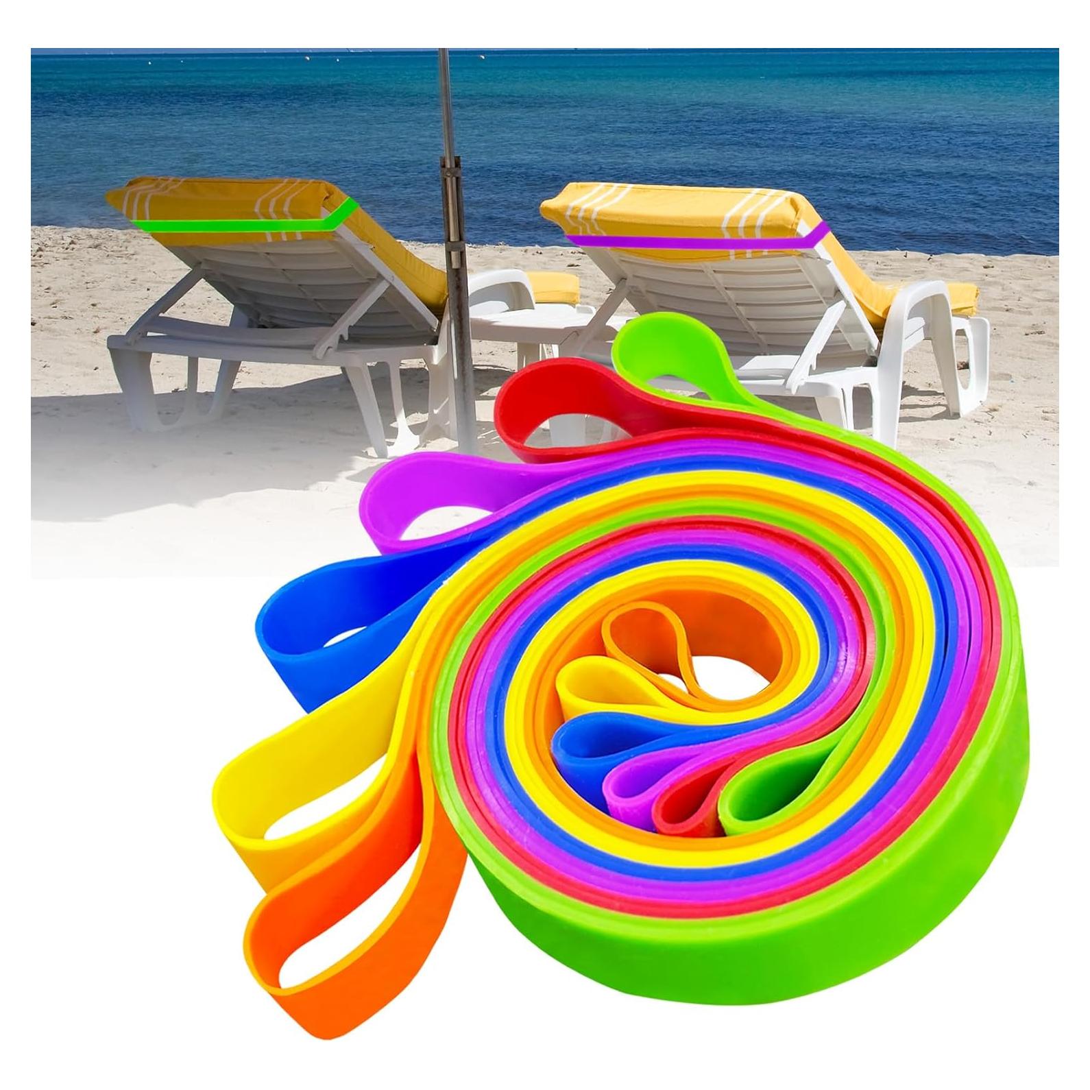 Bandas de Toalla Uxeqtop para Sillas de Playa - Paquete de 6