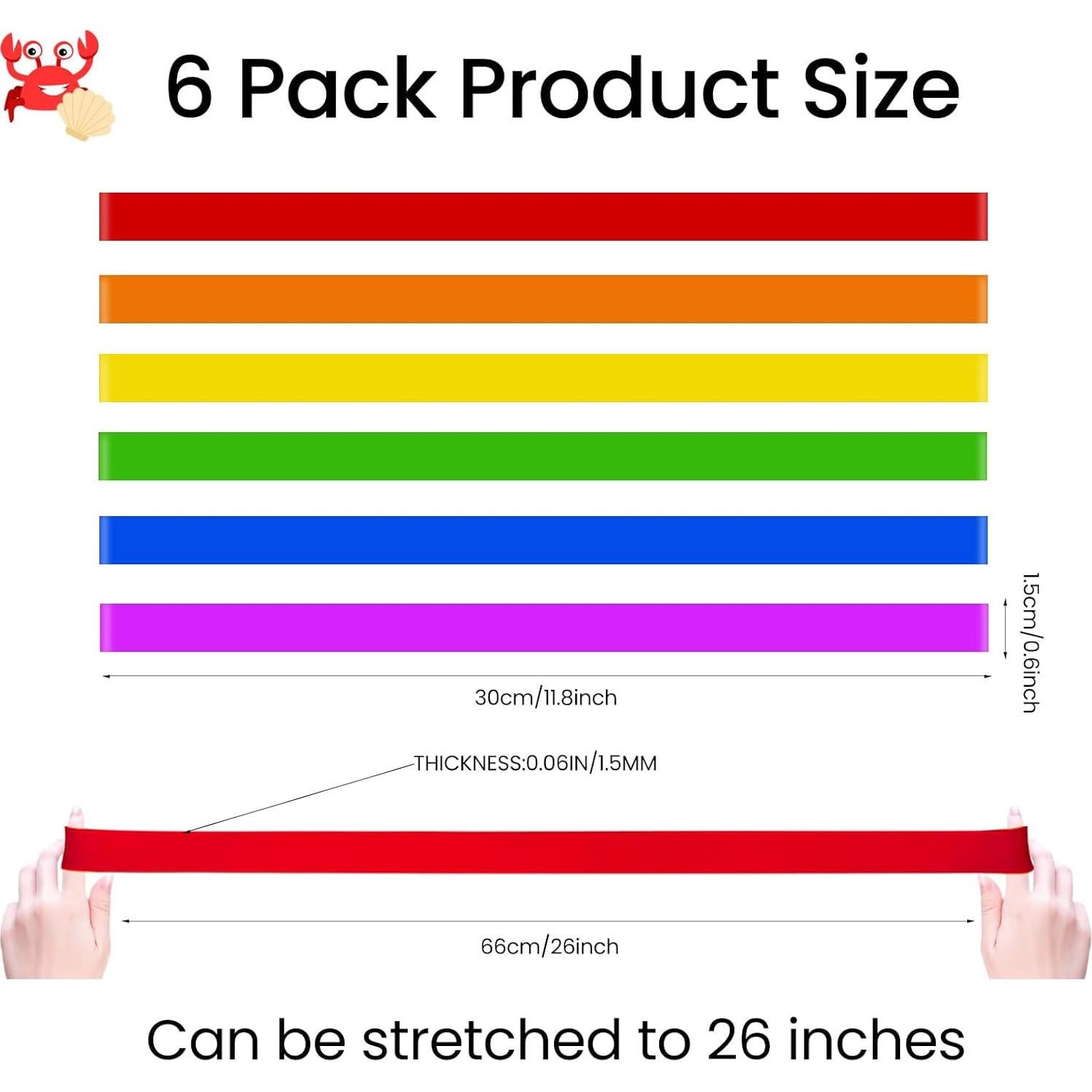 Bandas de Toalla Uxeqtop para Sillas de Playa - Paquete de 6