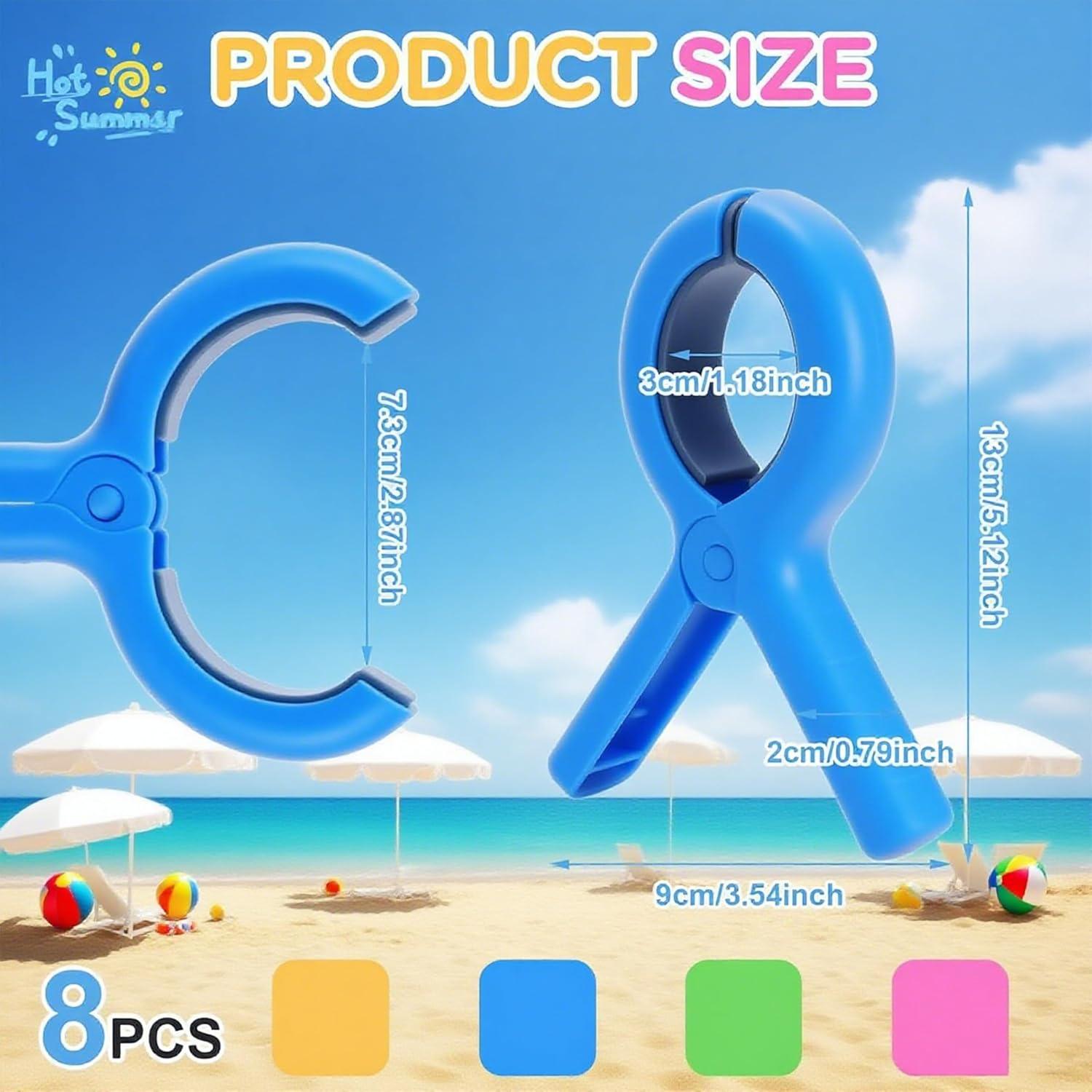 Clips de Toalla de Playa Premium MRFuYtng - 2 Piezas Resistentes