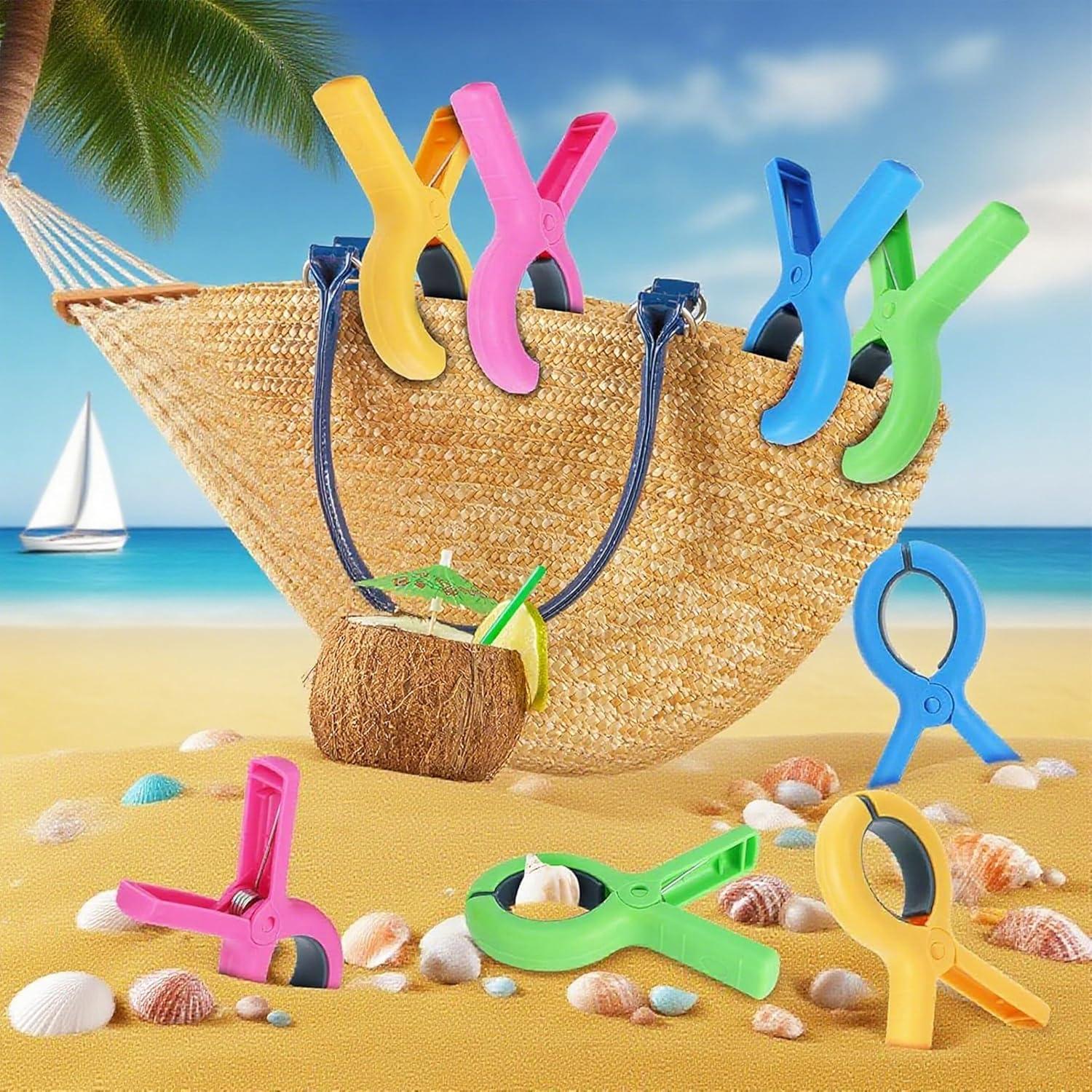 Clips de Toalla de Playa Premium MRFuYtng - 2 Piezas Resistentes