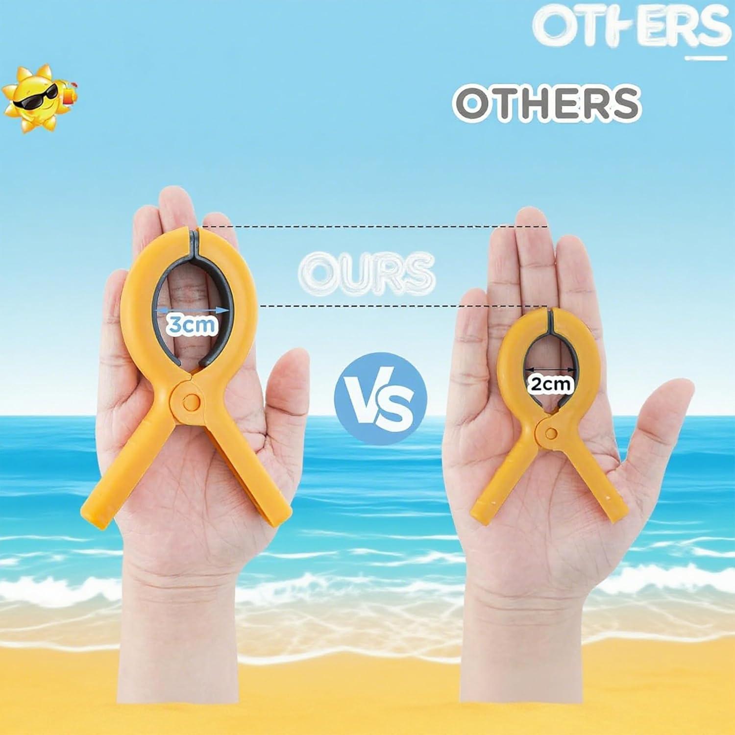 Clips de Toalla de Playa Premium MRFuYtng - 2 Piezas Resistentes