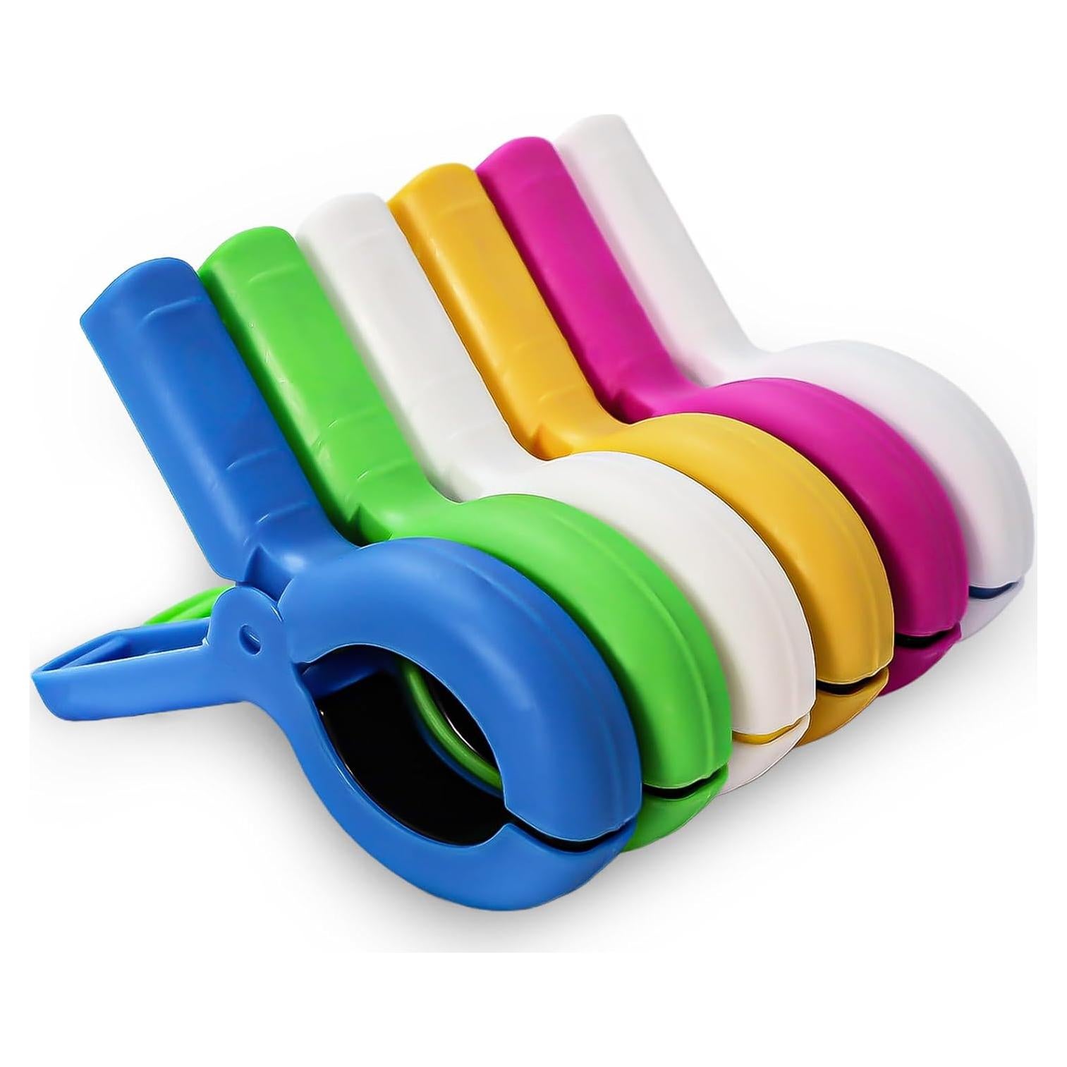 Pinzas Grandes para Toallas ChicRange - Paquete de 6 Colores