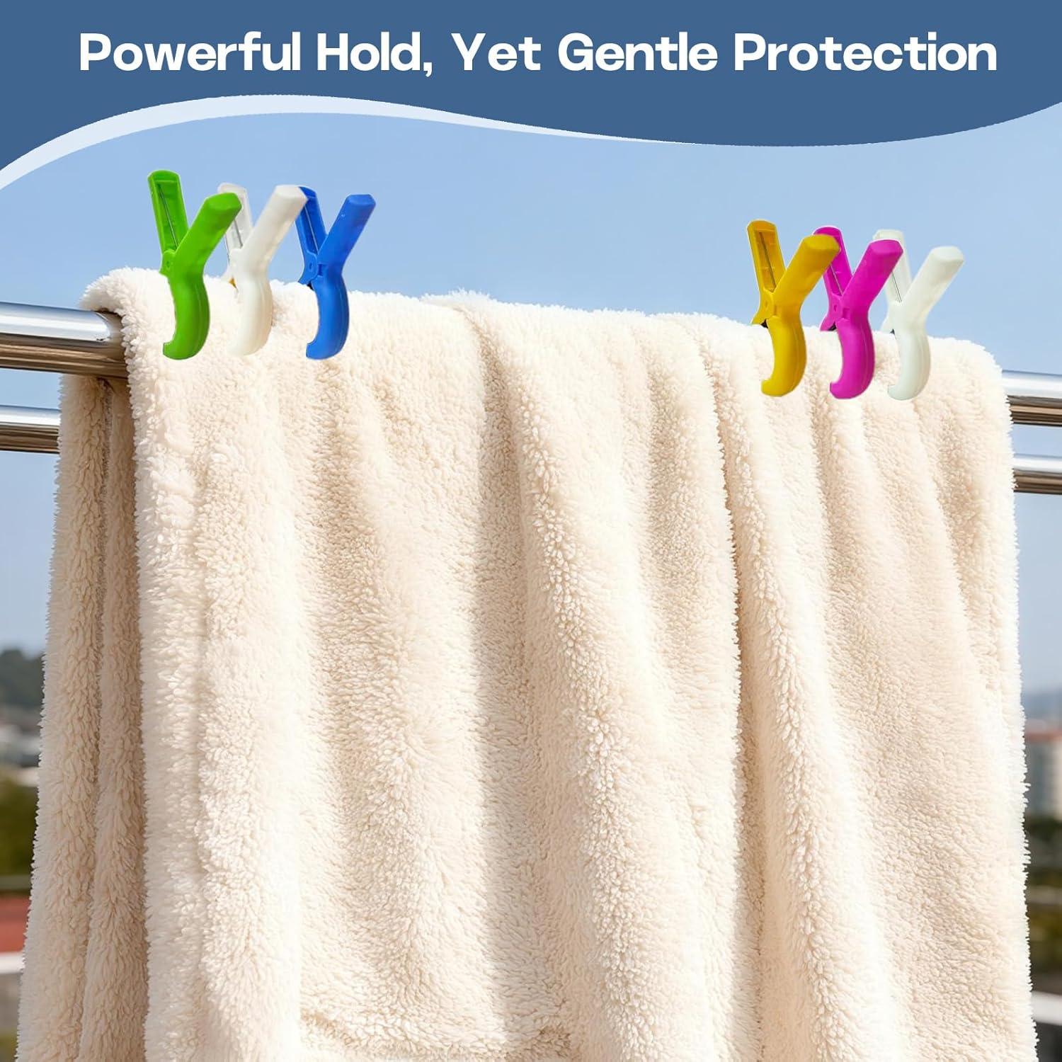 Pinzas Grandes para Toallas ChicRange - Paquete de 6 Colores