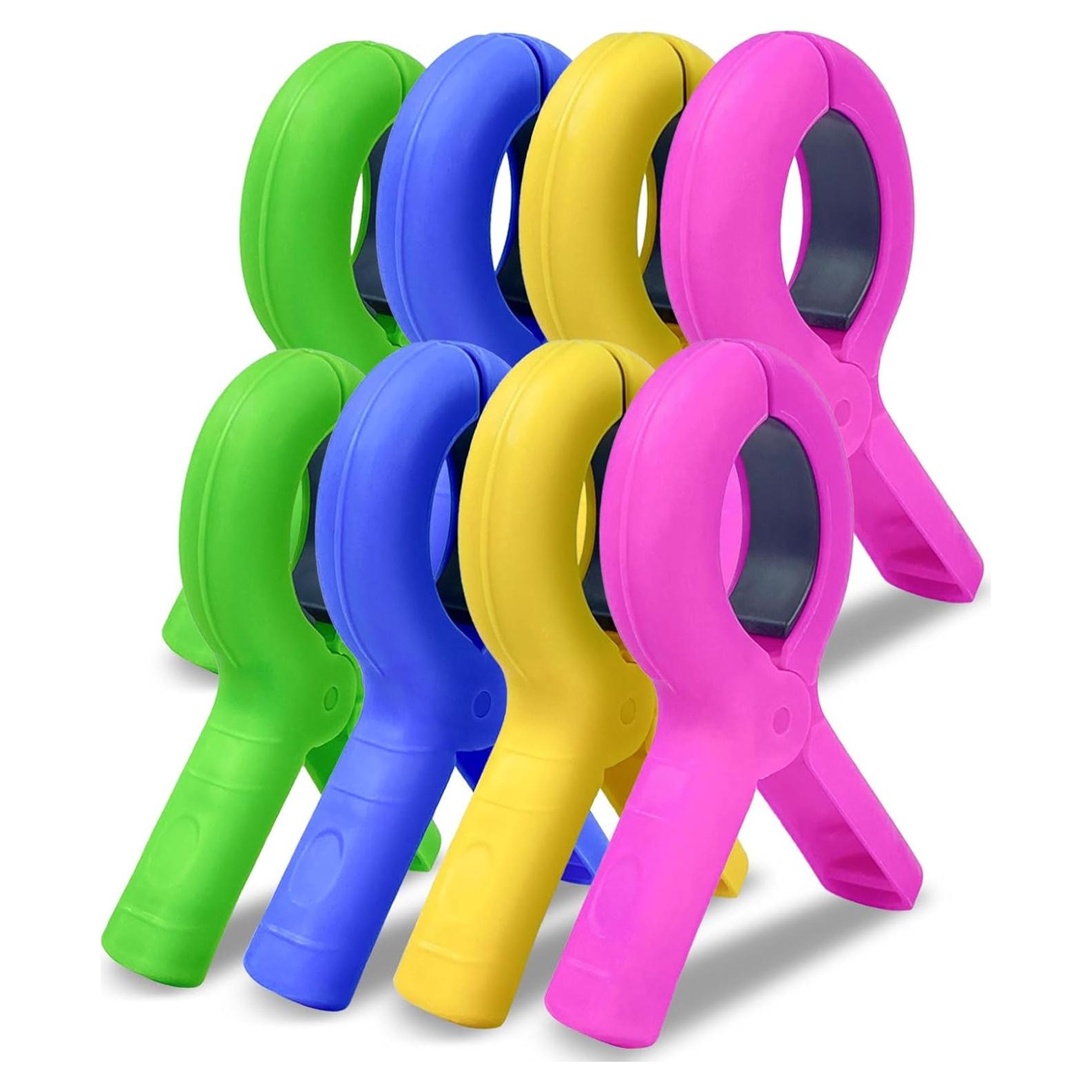 Pinzas de Toalla Extra Grande KJET - 8 Pcs Alta Resistencia