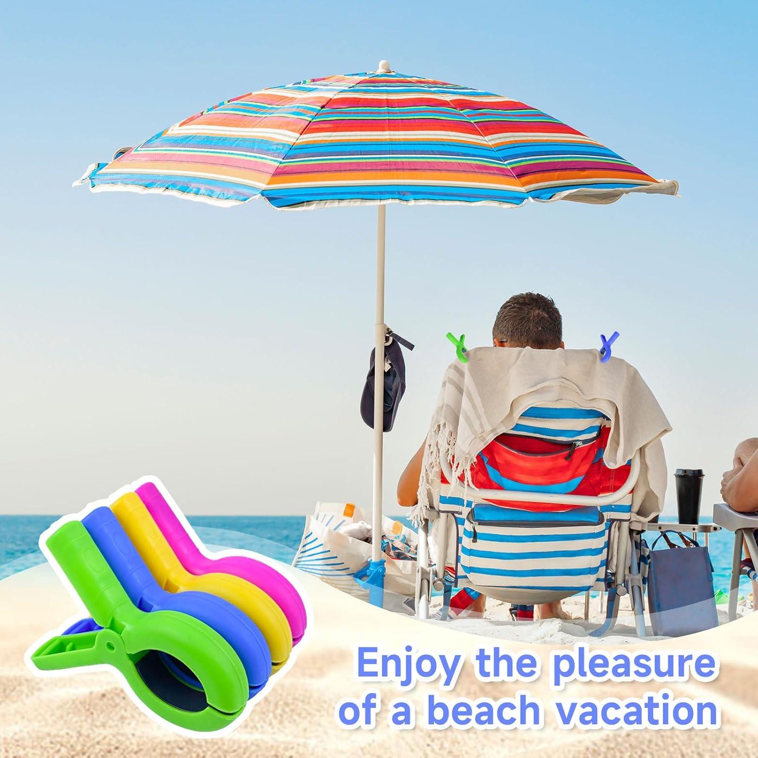 Pinzas de Toalla Extra Grande KJET - 8 Pcs Alta Resistencia