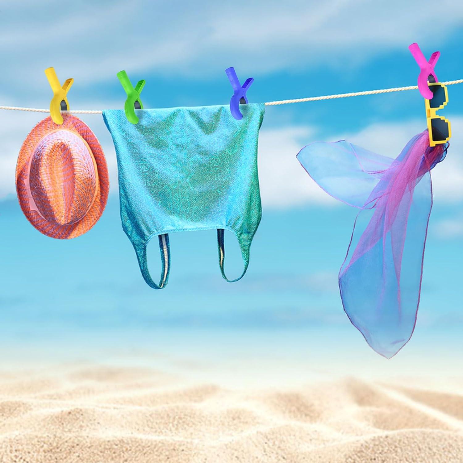 Pinzas de Toalla Extra Grande KJET - 8 Pcs Alta Resistencia