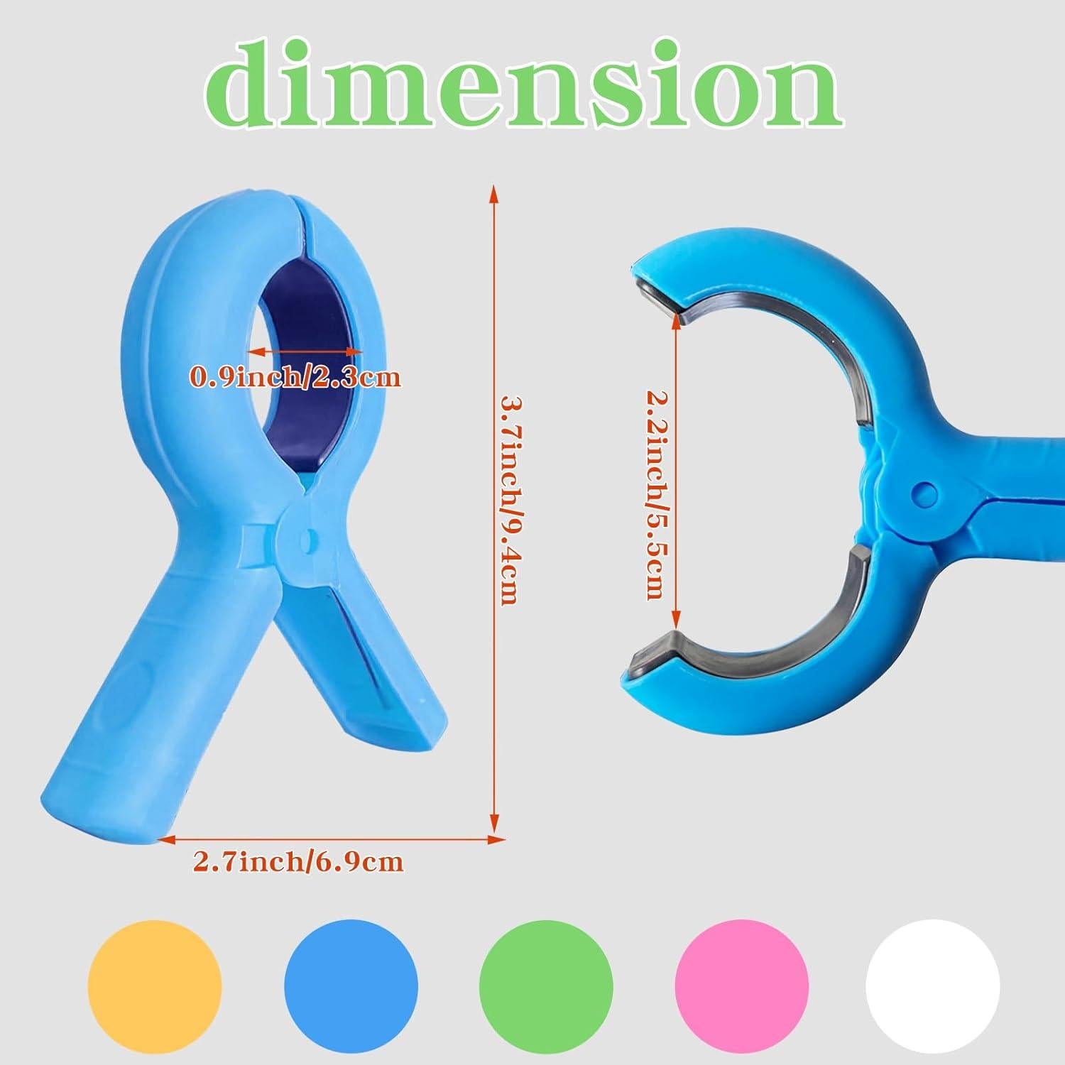 Pinzas Grandes para Toallas de Playa ZJRXPYNUY - 12 Piezas Jumbo