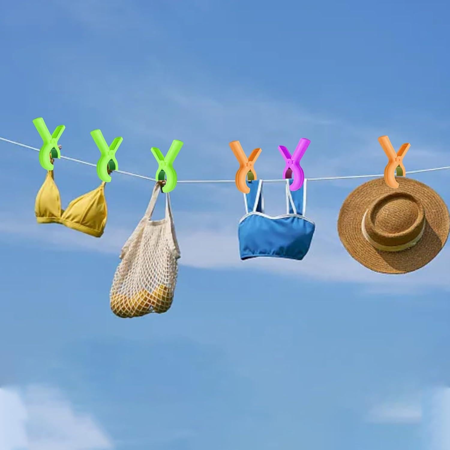 Pinzas Grandes para Toallas de Playa ZJRXPYNUY - 12 Piezas Jumbo