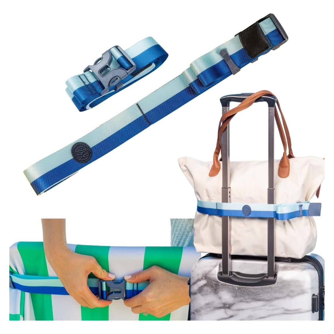 Banda de Toalla Ballast Rayas Dobles - Asegura Toallas y Almohadas