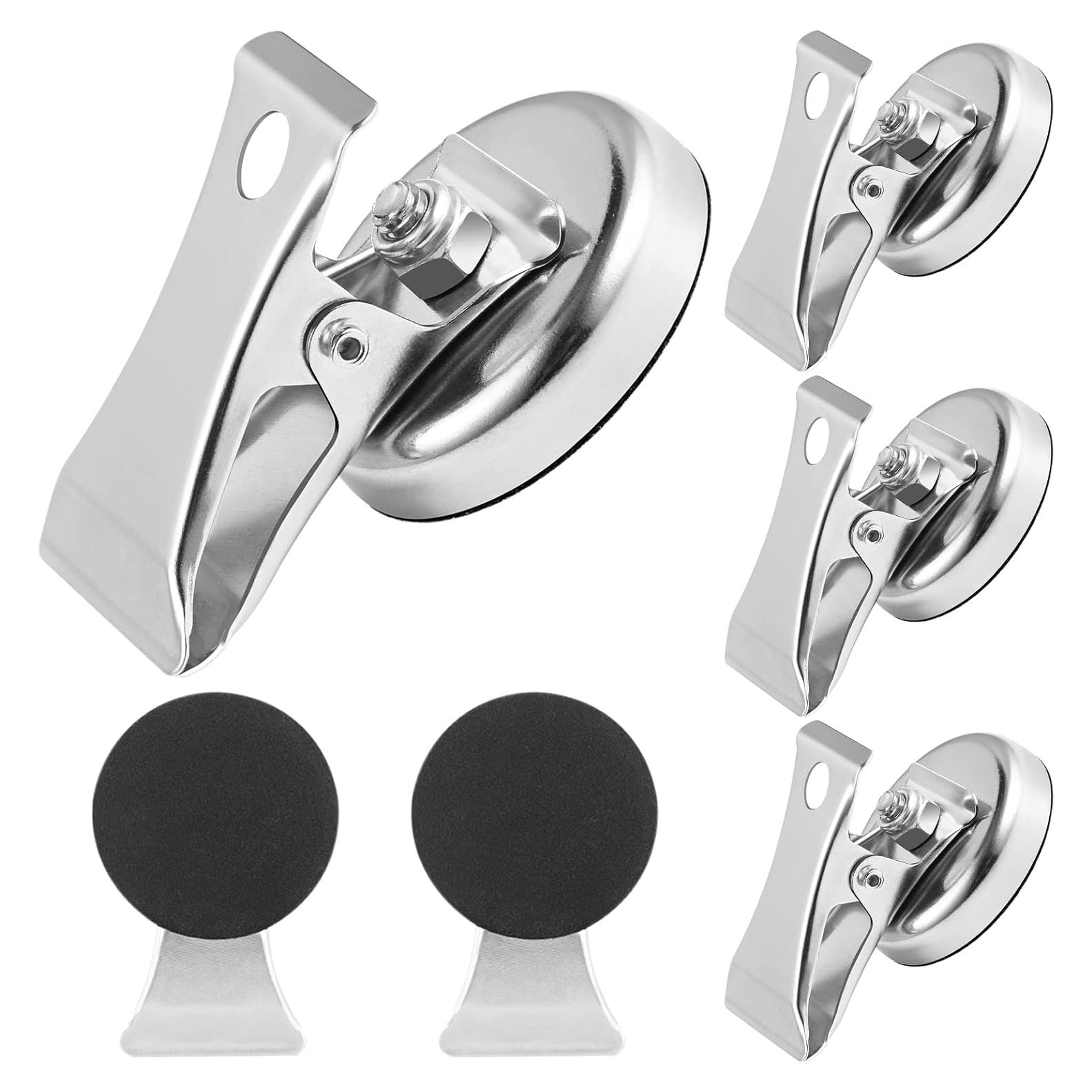 6 Clips Magnéticos de Acero Inoxidable Lidwot 4.5cm