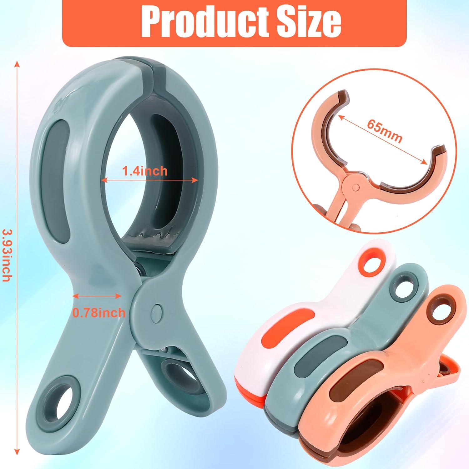 Paquete de 12 Clips para Toallas de Playa Yihurlm - Alta Resistencia