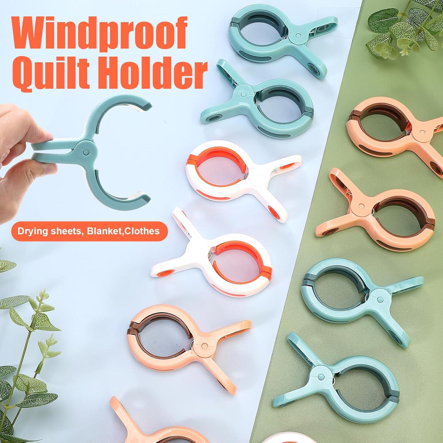 Paquete de 12 Clips para Toallas de Playa Yihurlm - Alta Resistencia