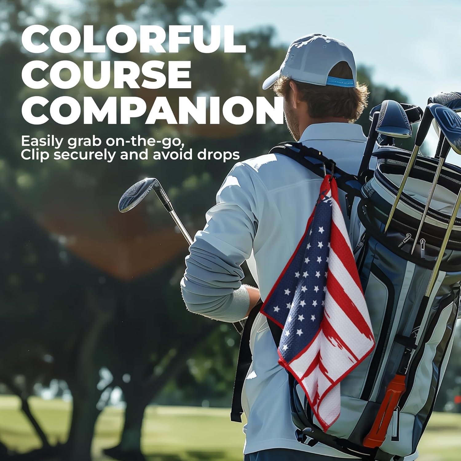 Toalla de Golf Tough Outdoors Microfibra 38x63.5cm con Clip