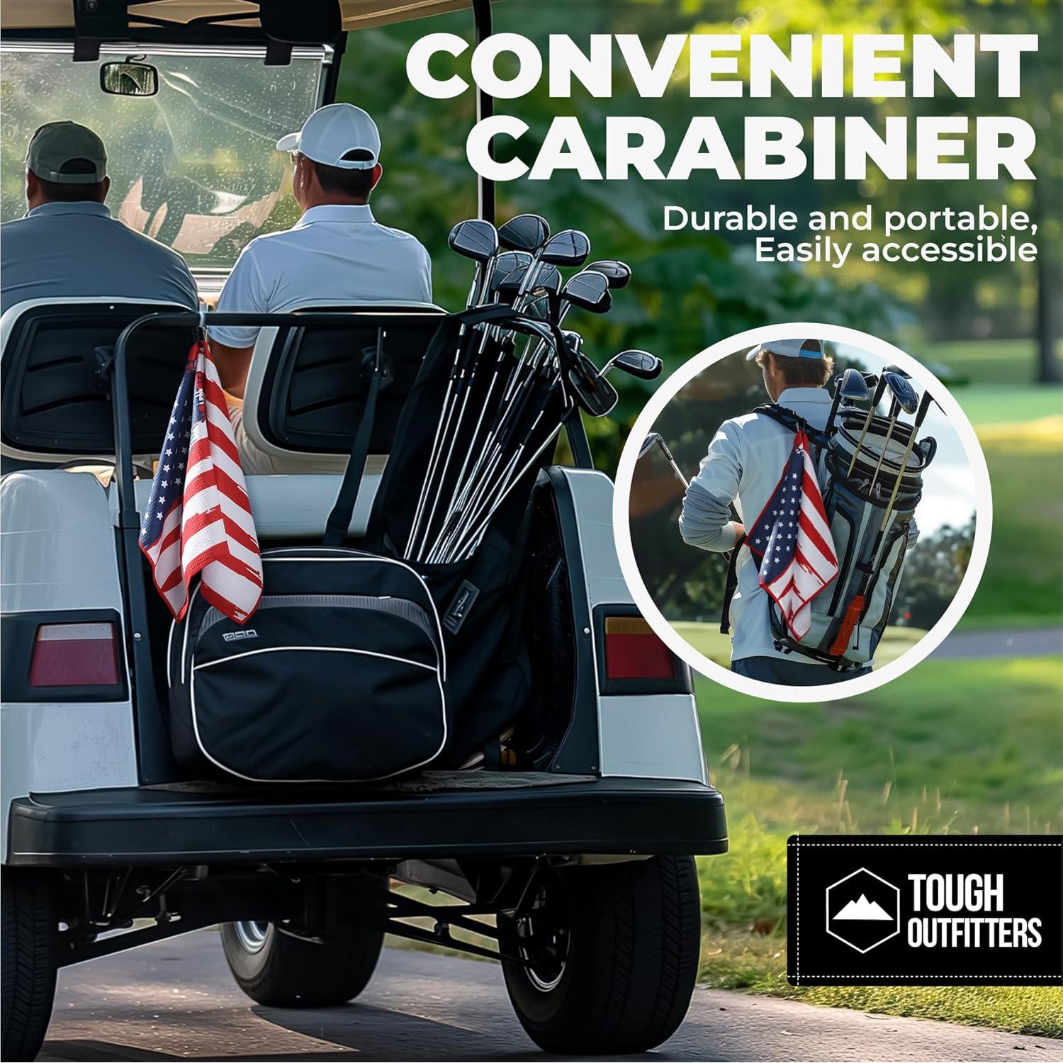 Toalla de Golf Tough Outdoors Microfibra 38x63.5cm con Clip