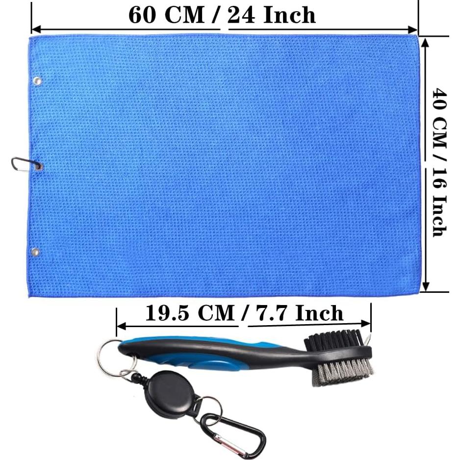 Juego de Toalla y Cepillo de Golf TAO CICADA 40.6x61cm Azul