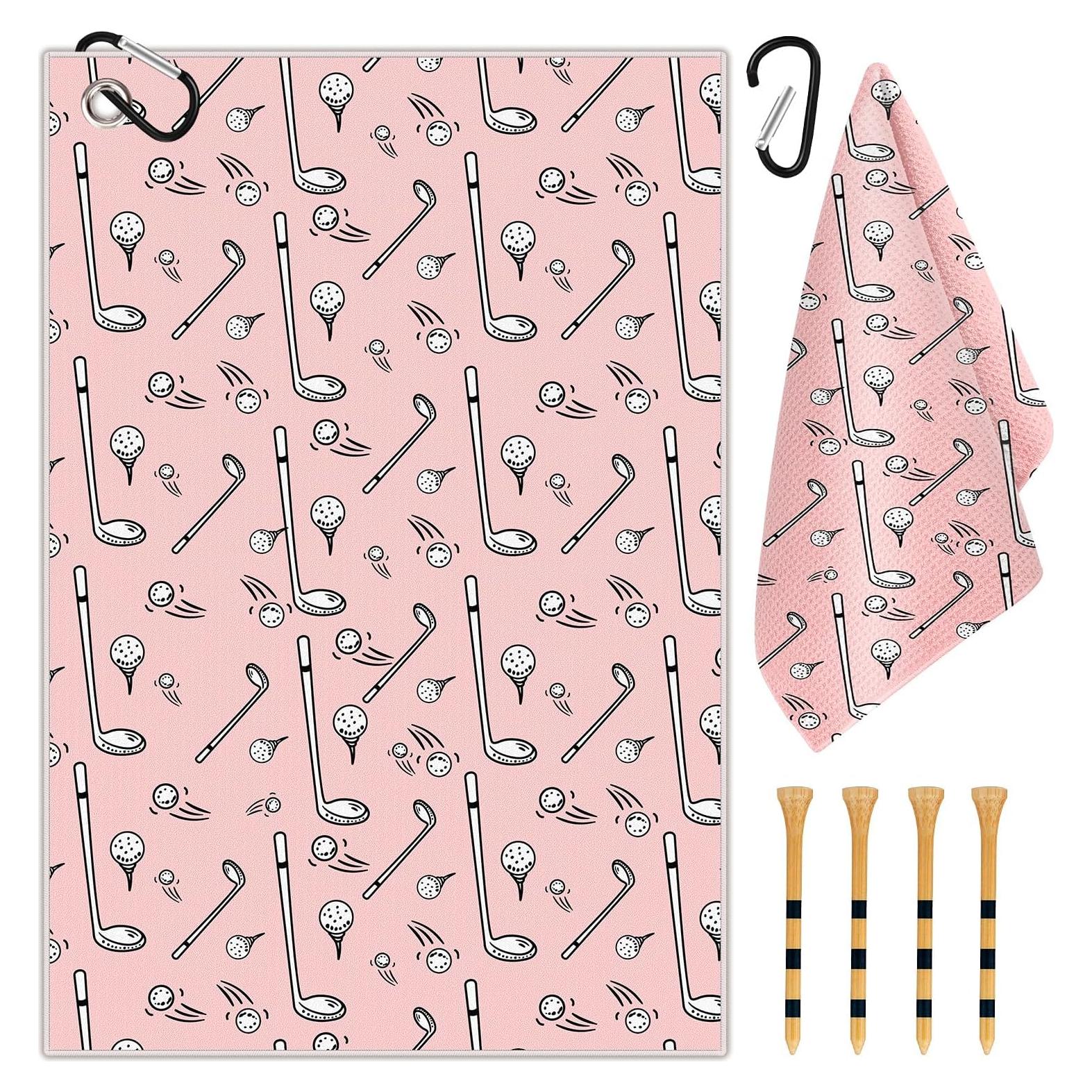 Toalla de Golf Swooflia Grande Microfibra 60x40 cm con Clip