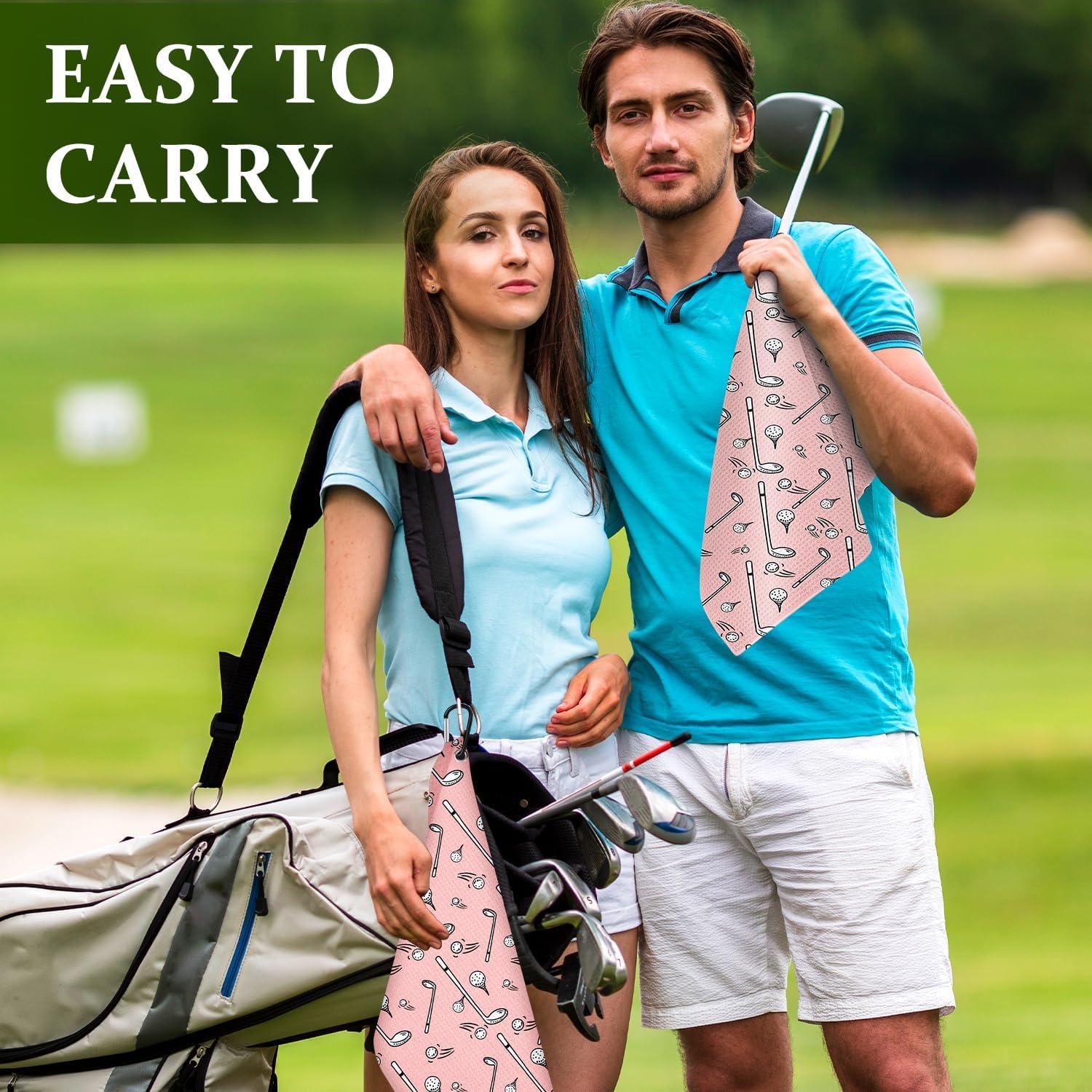 Toalla de Golf Swooflia Grande Microfibra 60x40 cm con Clip