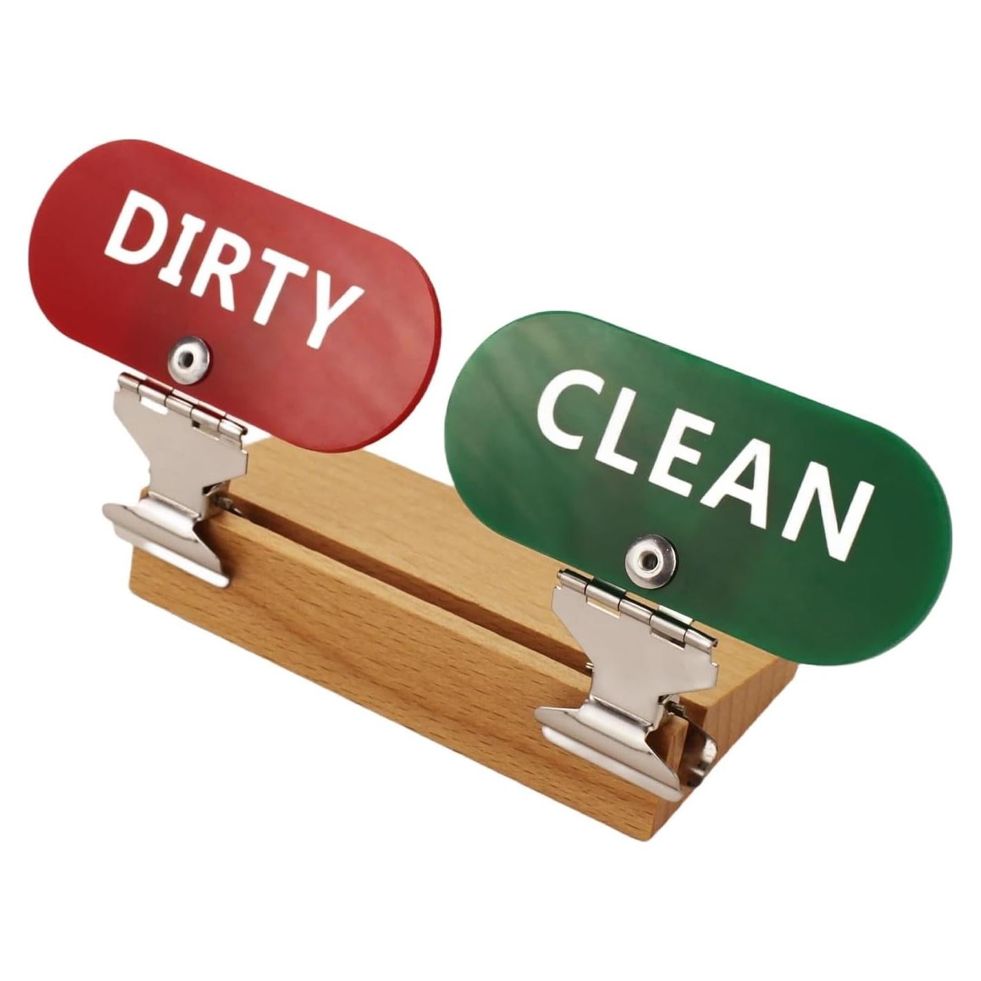 Etiquetas de Cesta de Ropa Limpia y Sucia Runningfish - Clips Acero Inoxidable