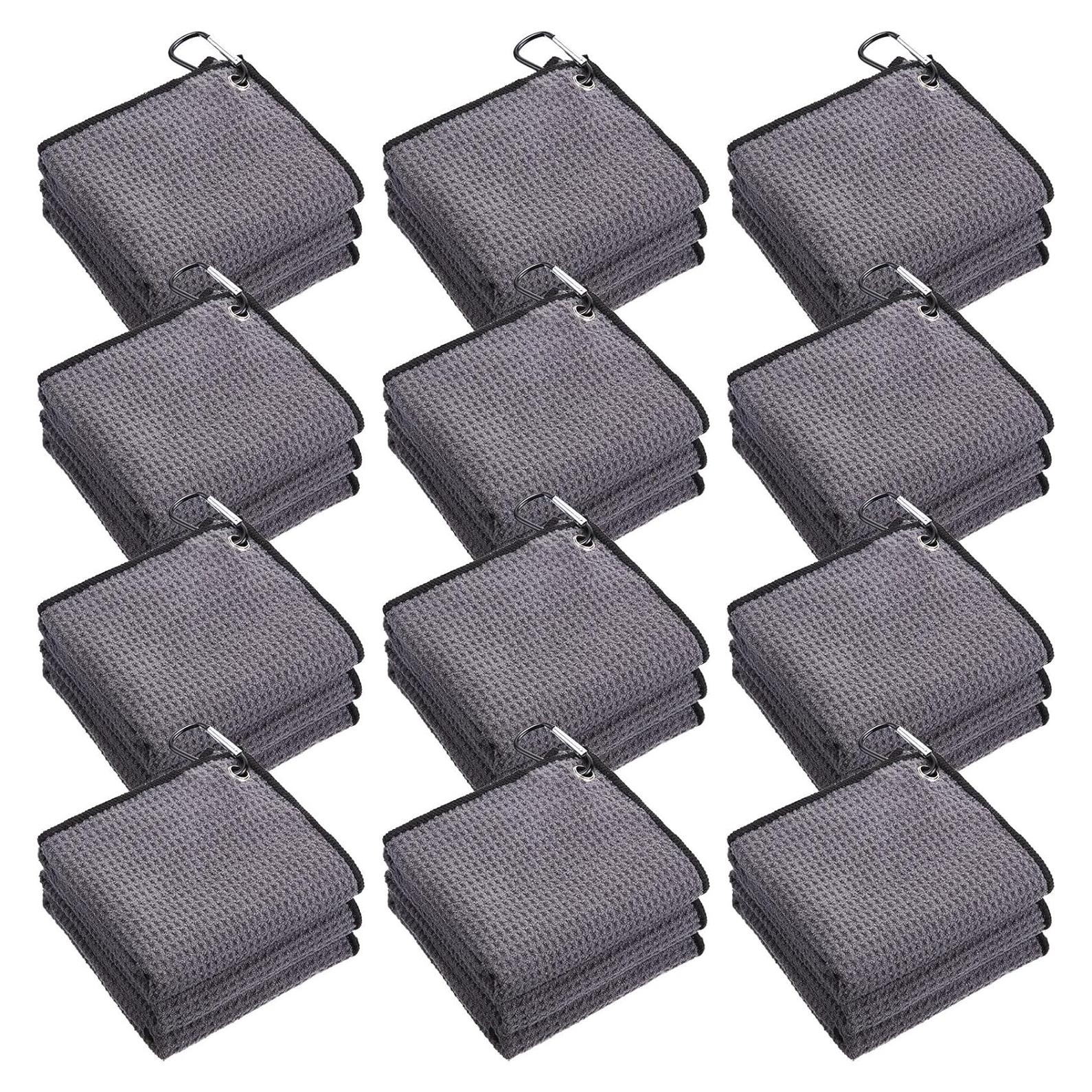 Toallas de Golf Batiyeer 12 Pcs Microfibra 40x40 cm Gris