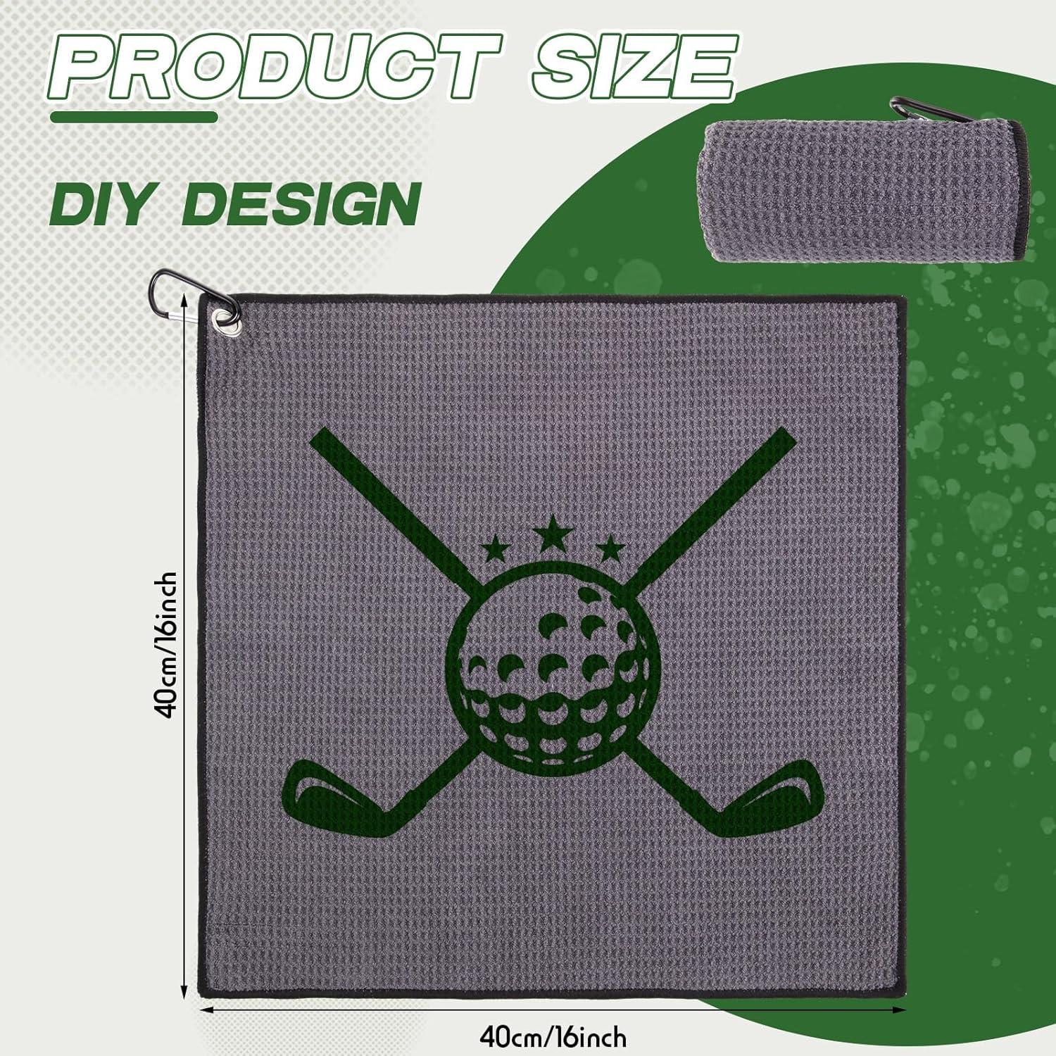 Toallas de Golf Batiyeer 12 Pcs Microfibra 40x40 cm Gris