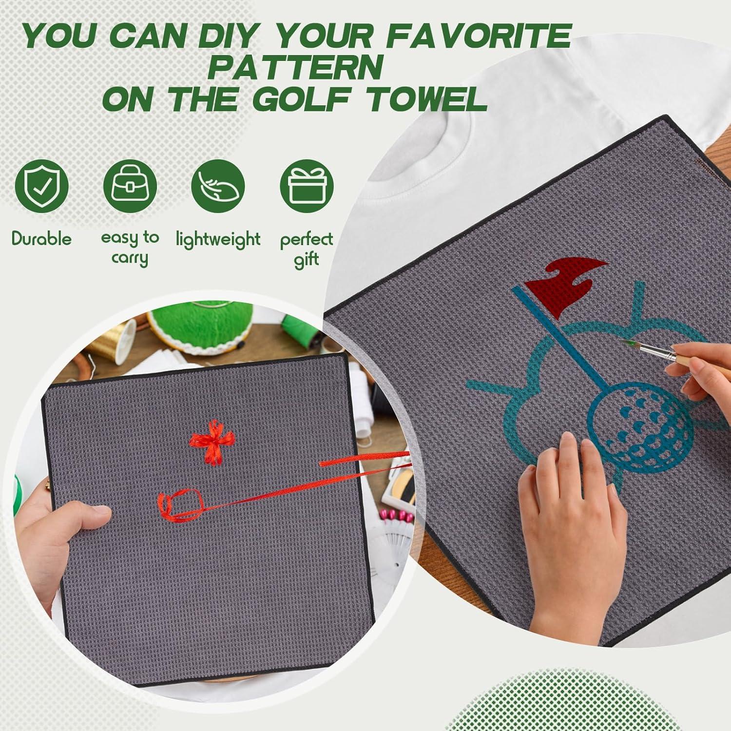 Toallas de Golf Batiyeer 12 Pcs Microfibra 40x40 cm Gris