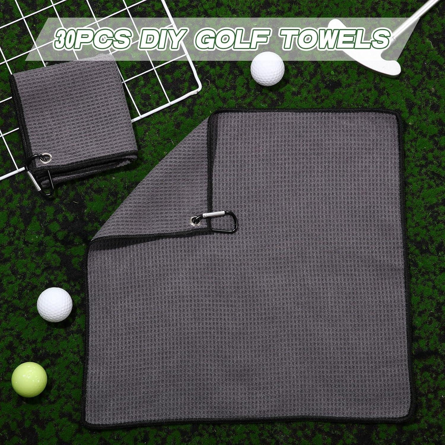 Toallas de Golf Batiyeer 12 Pcs Microfibra 40x40 cm Gris