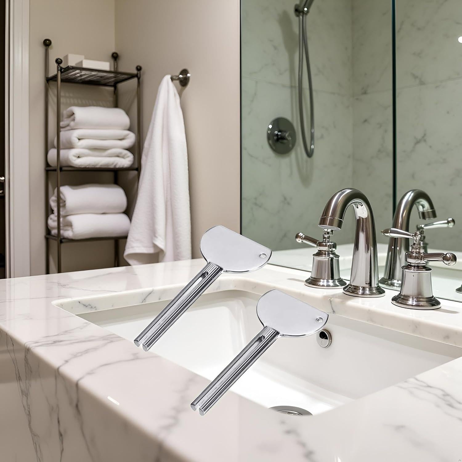 2 Piezas Llave Exprimidora de Tubo Metal Junfamilee