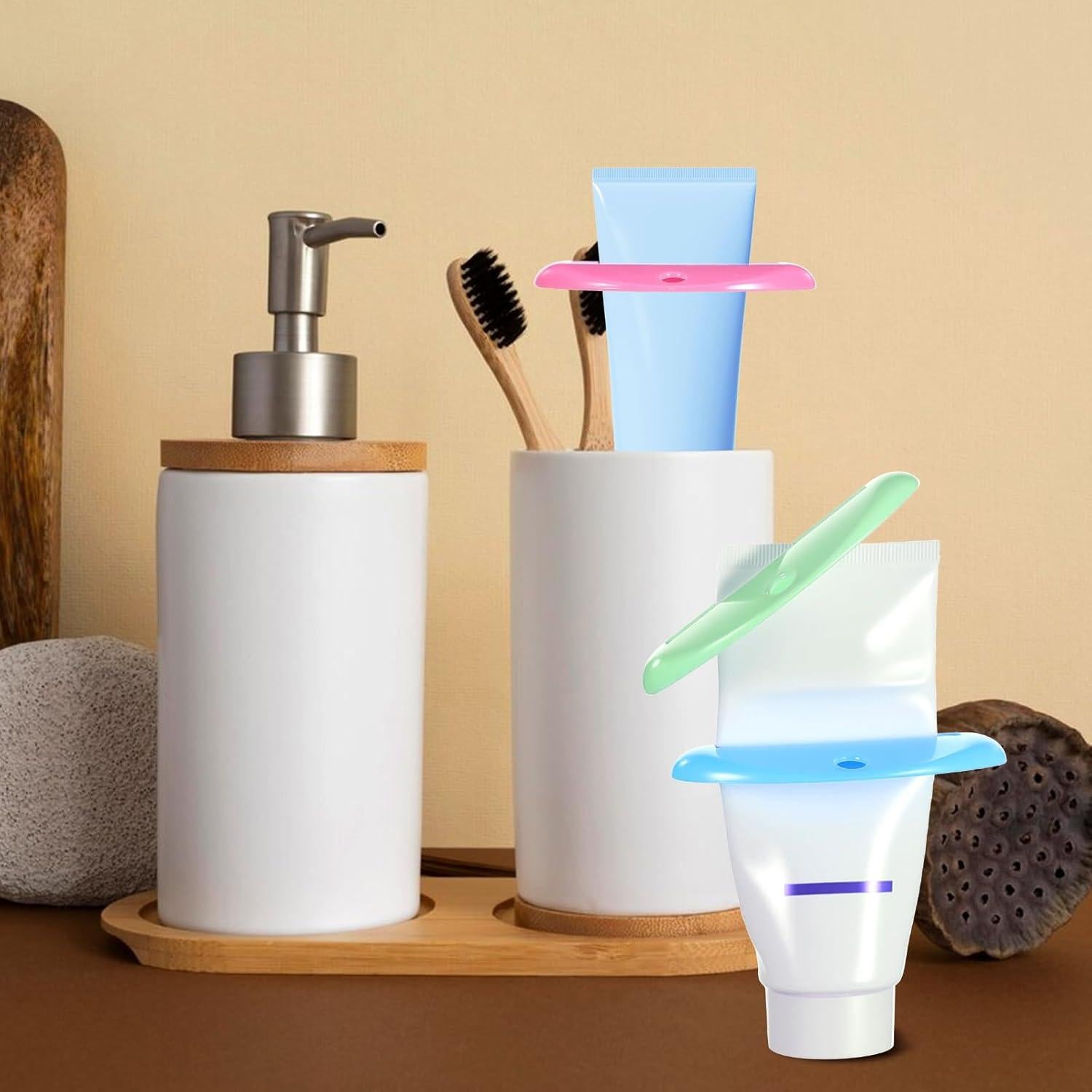 Exprimidor de Pasta de Dientes 8 Pcs BOHUIZ Reutilizable Colorido