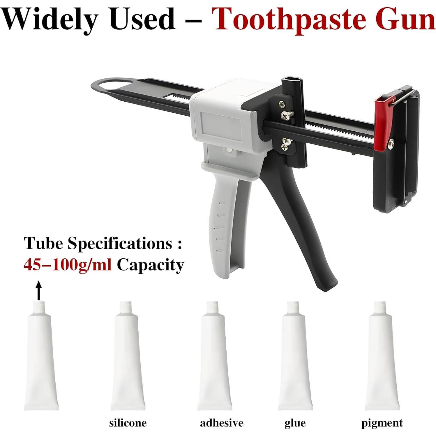 Pistola Exprimidora de Tubo KJEYOB 27.94x14.99cm Blanca