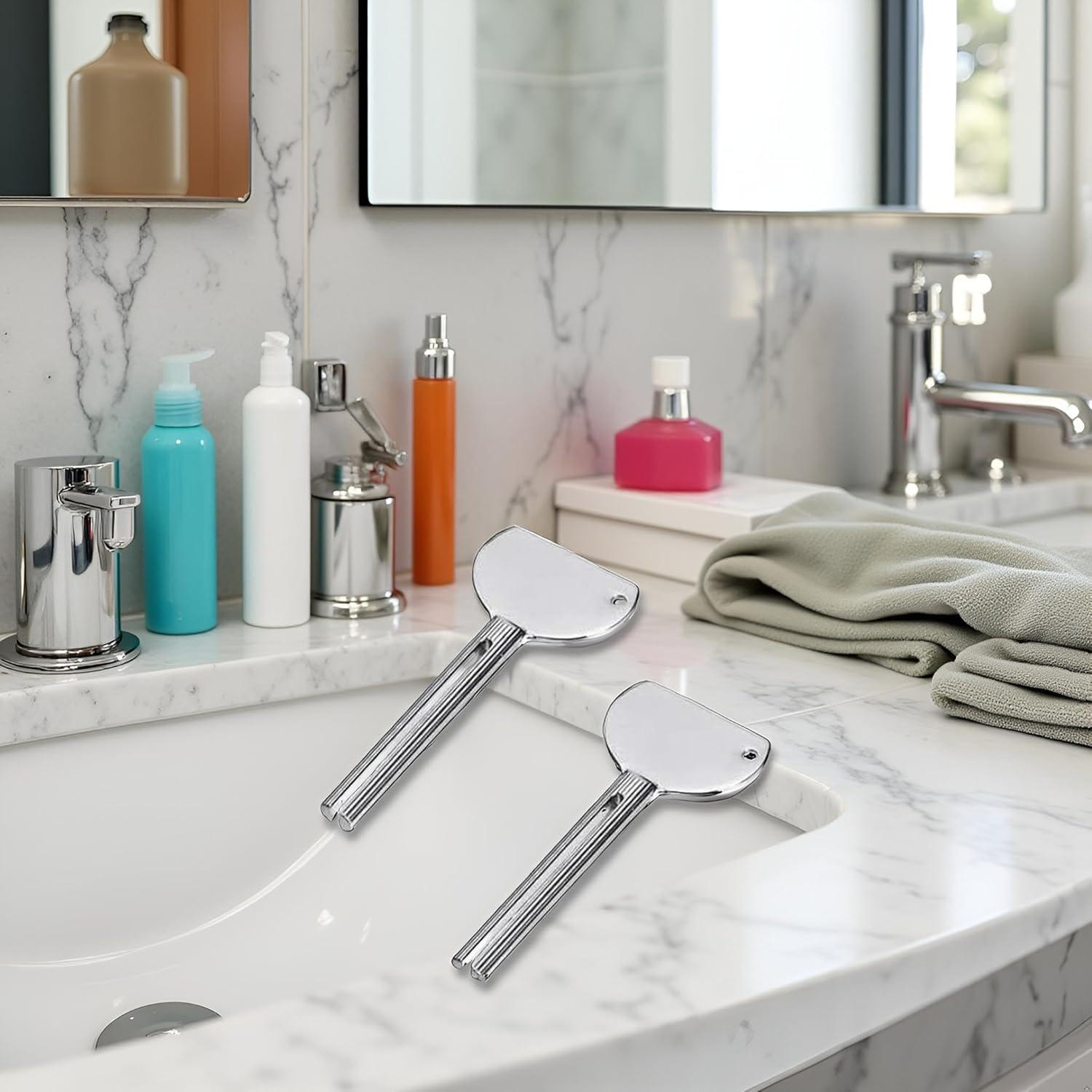 Juego de 2 Llaves de Acero Inoxidable para Exprimir Tubos