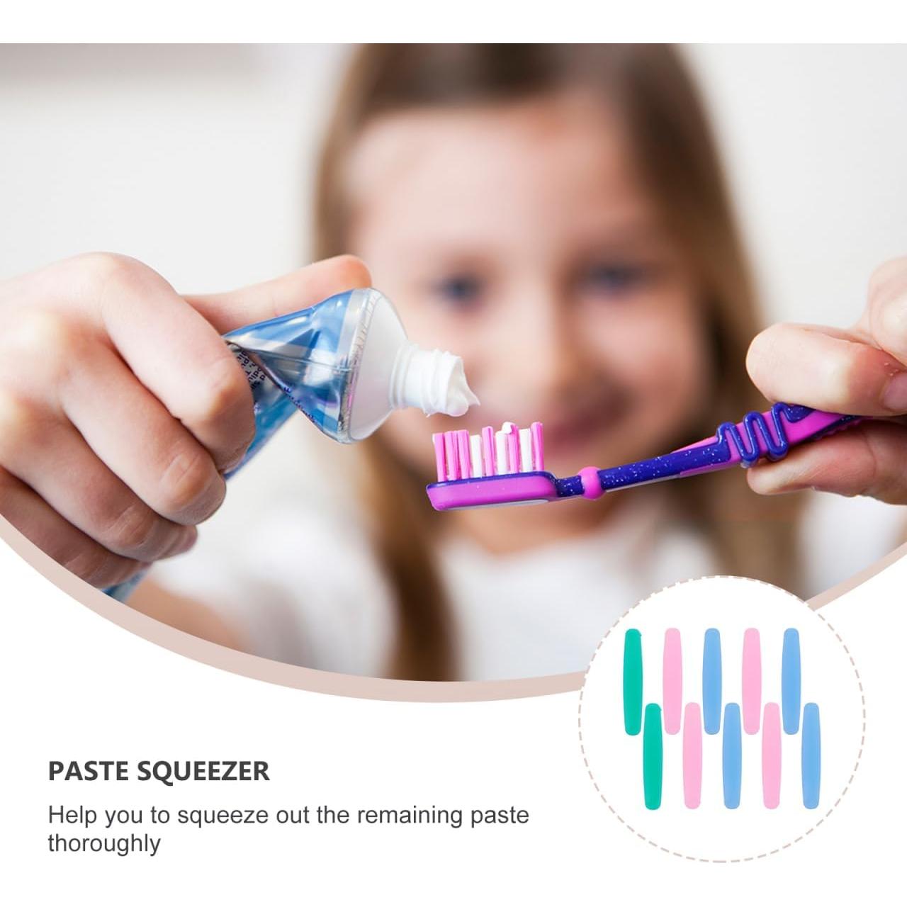 Dispensador de Pasta de Dientes Healifty 10 Piezas PVC