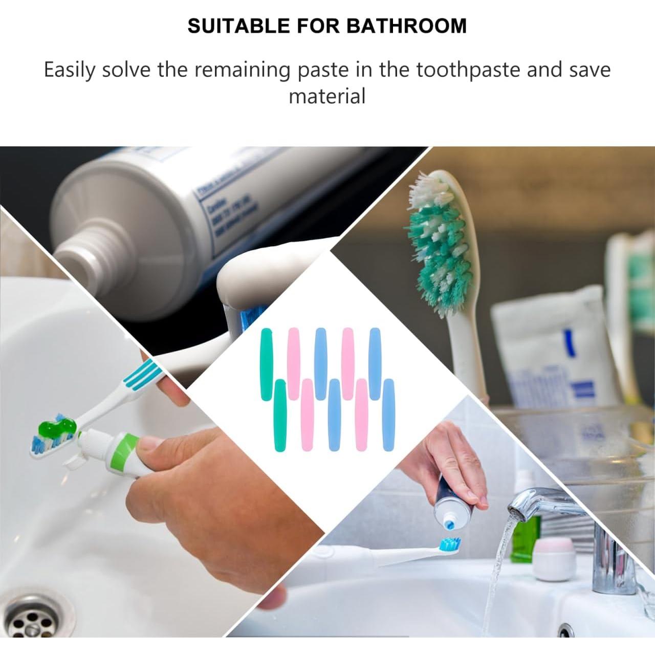 Dispensador de Pasta de Dientes Healifty 10 Piezas PVC