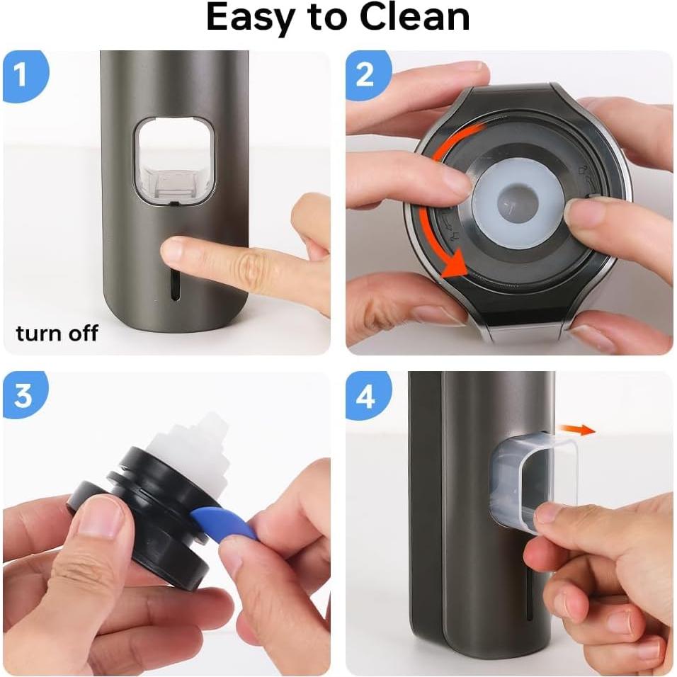 Dispensador Automático de Pasta de Dientes TuCao Gris - Sin Contacto, 3 Niveles Ajustables