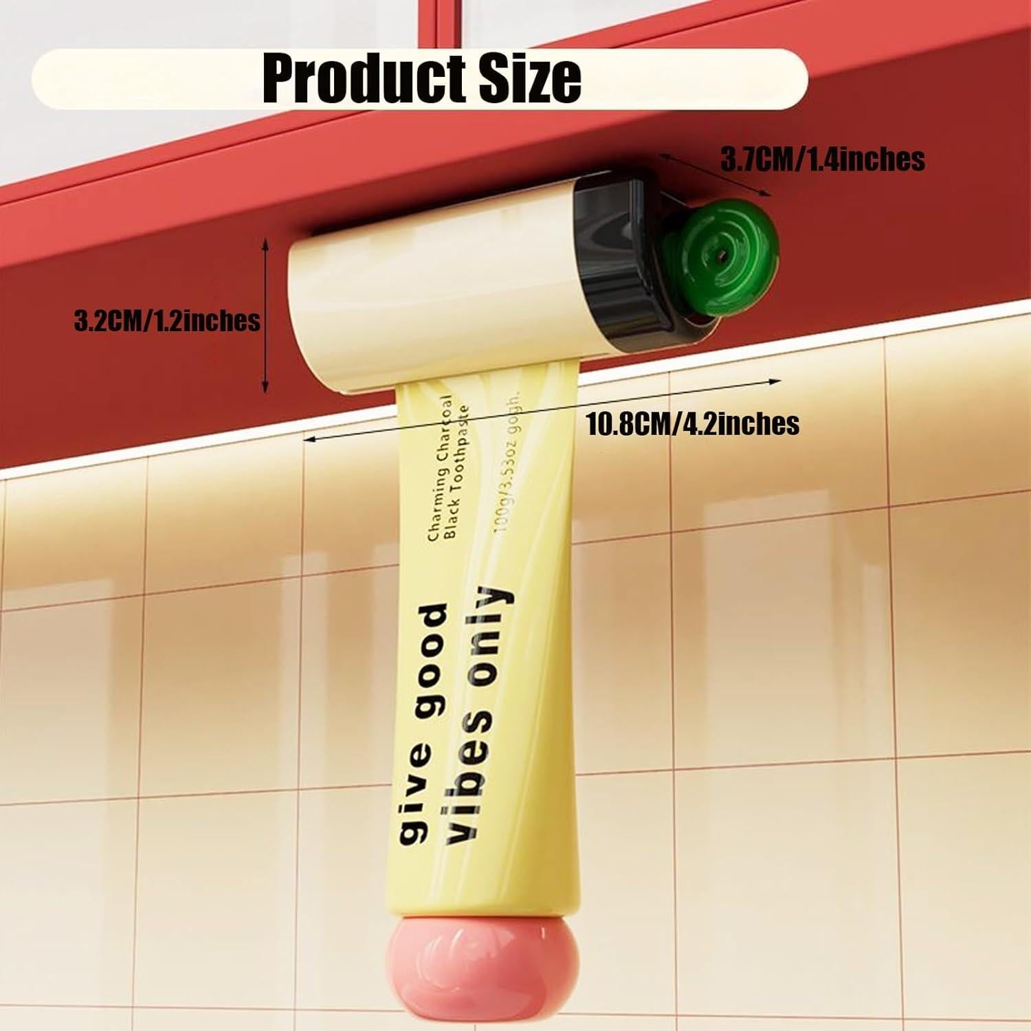 Exprimidor de Pasta de Dientes Magnético Chenshuo Blanco 10.8cm