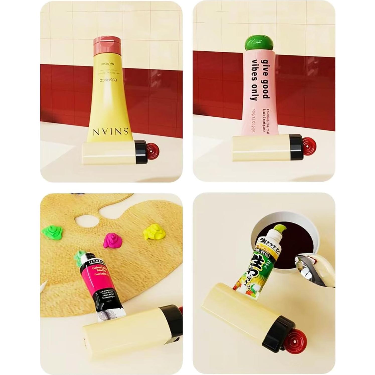 Exprimidor de Pasta de Dientes Magnético Chenshuo Blanco 10.8cm