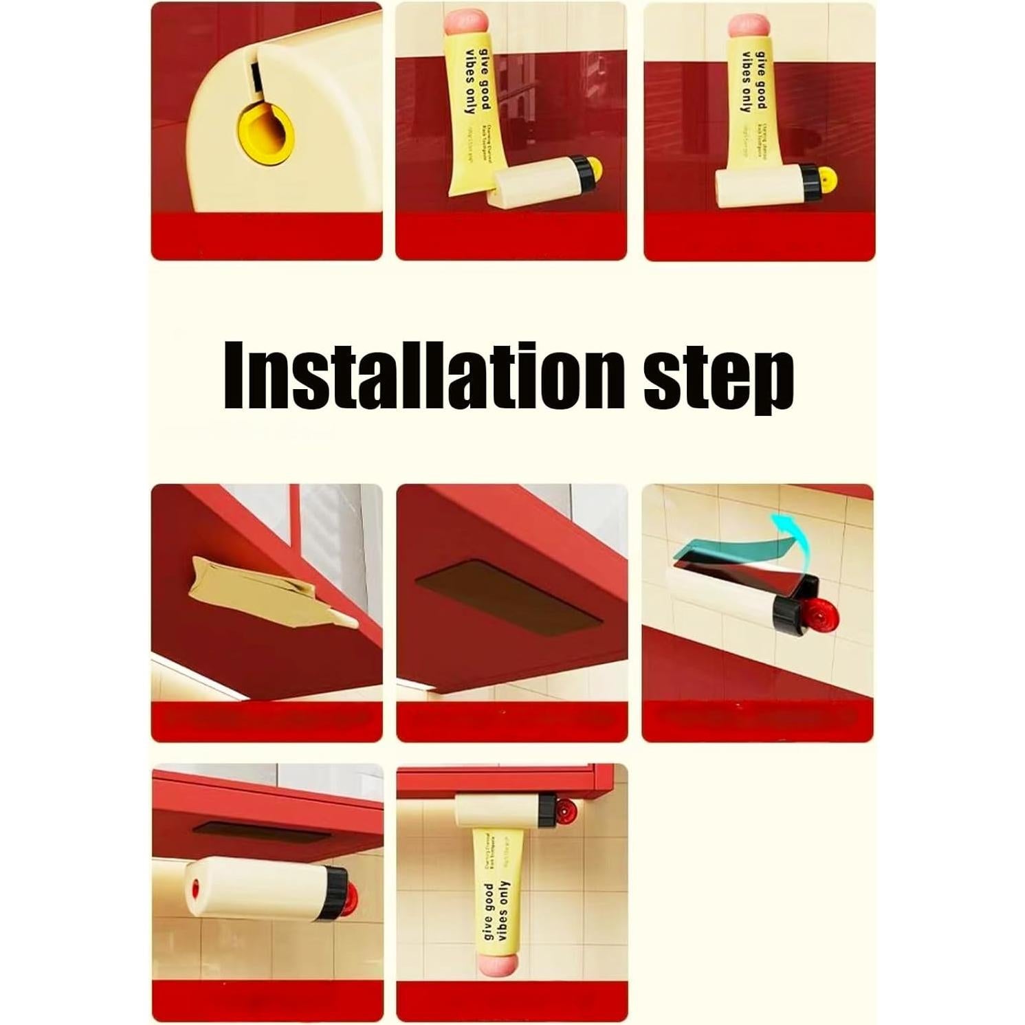 Exprimidor de Pasta de Dientes Magnético Chenshuo Blanco 10.8cm