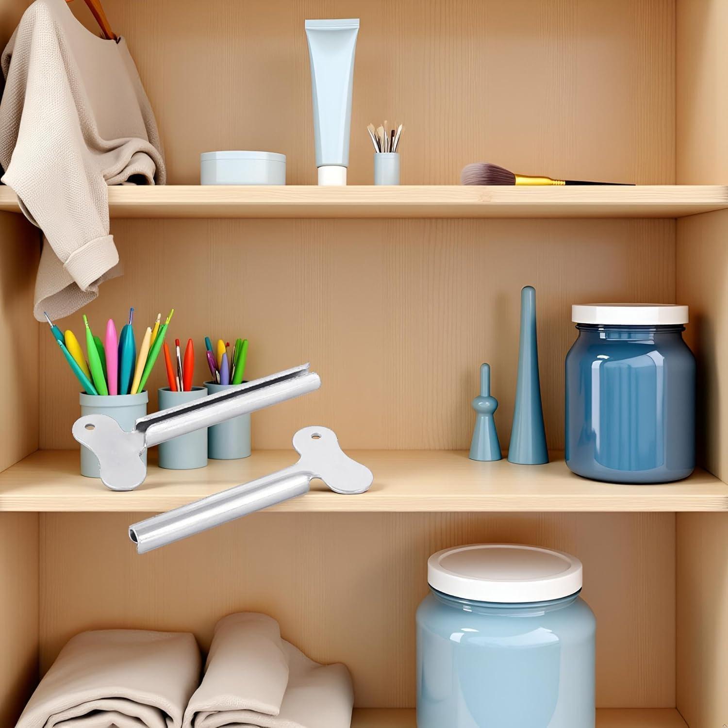 Llave Exprimidora de Tubo Tnyvm - 2 Pcs Metal Plateado