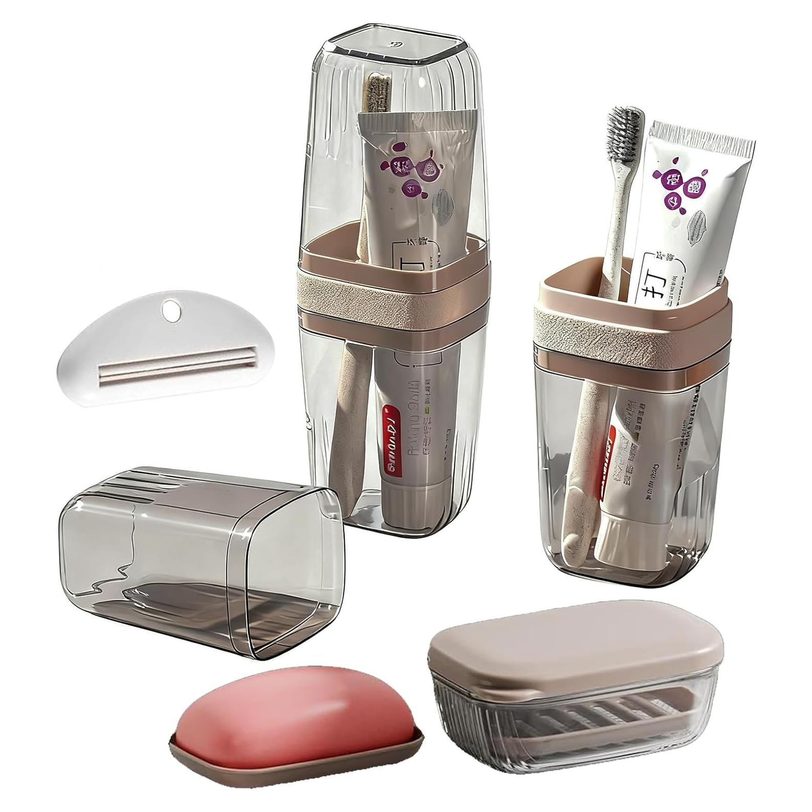 Funda de Cepillo de Dientes MYLDH con Exprimidor y Jabón