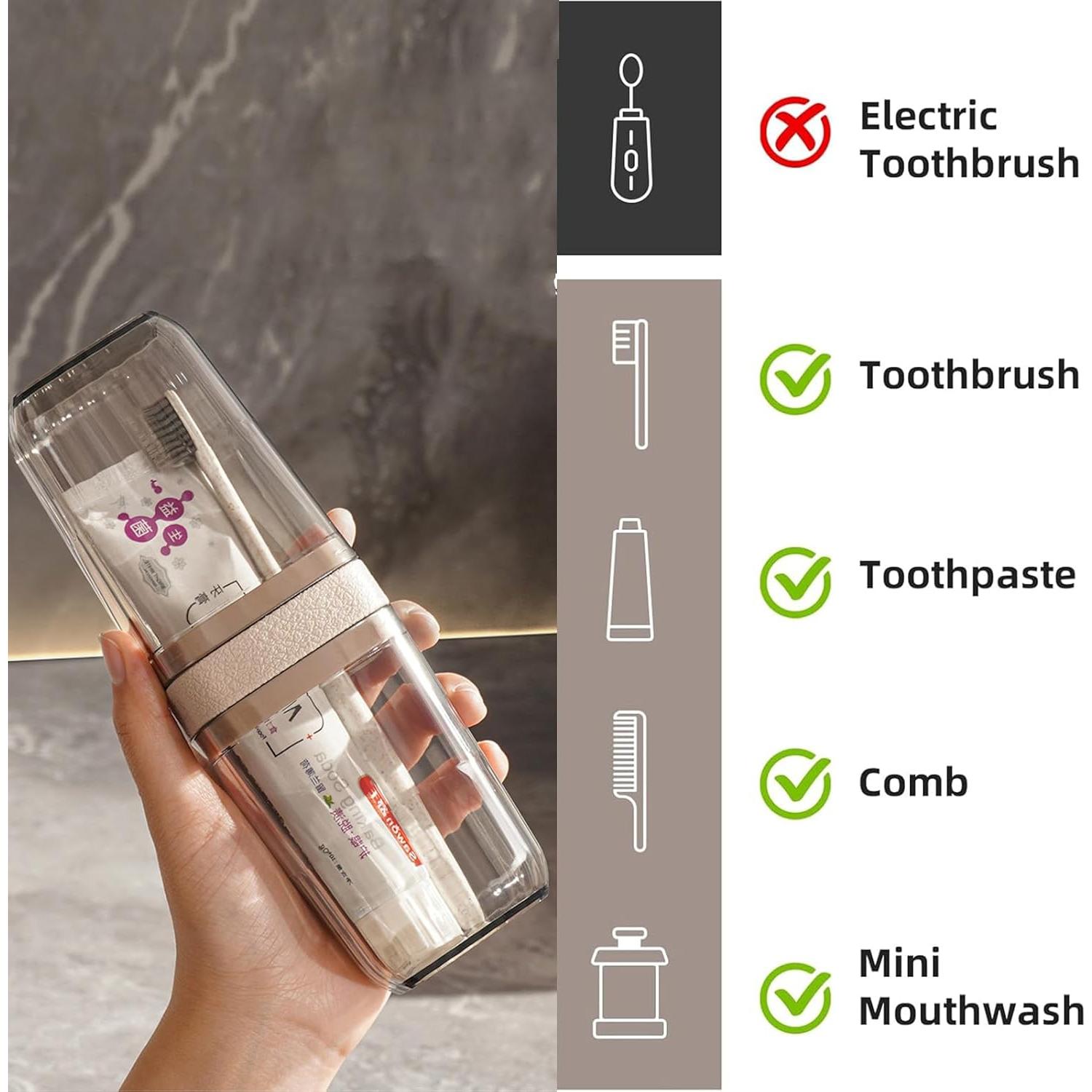 Funda de Cepillo de Dientes MYLDH con Exprimidor y Jabón