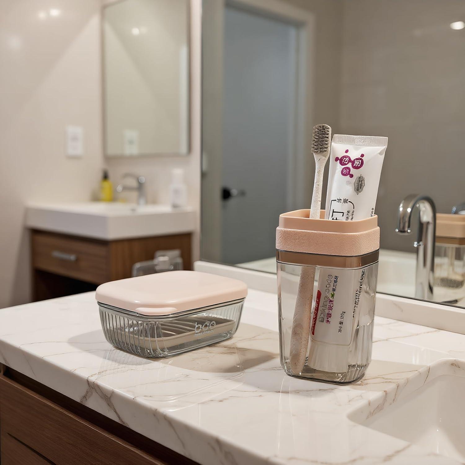 Funda de Cepillo de Dientes MYLDH con Exprimidor y Jabón