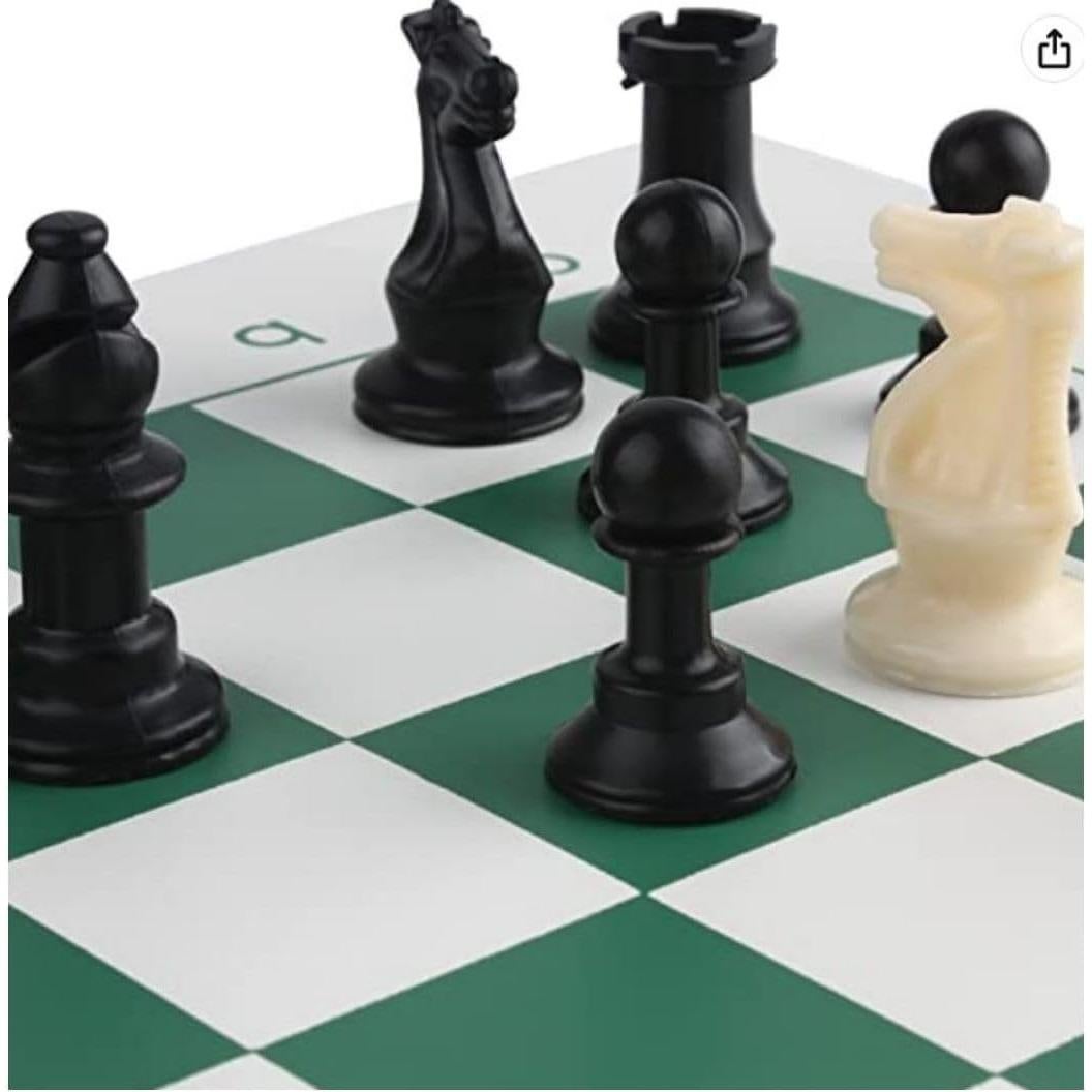 Juego de Ajedrez Portátil GETORIUM 33x33cm Piezas Staunton