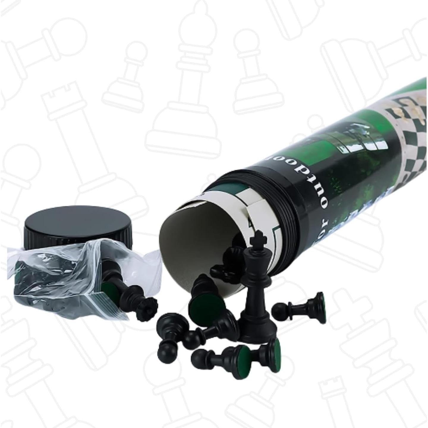 Juego de Ajedrez Portátil GETORIUM 33x33cm Piezas Staunton