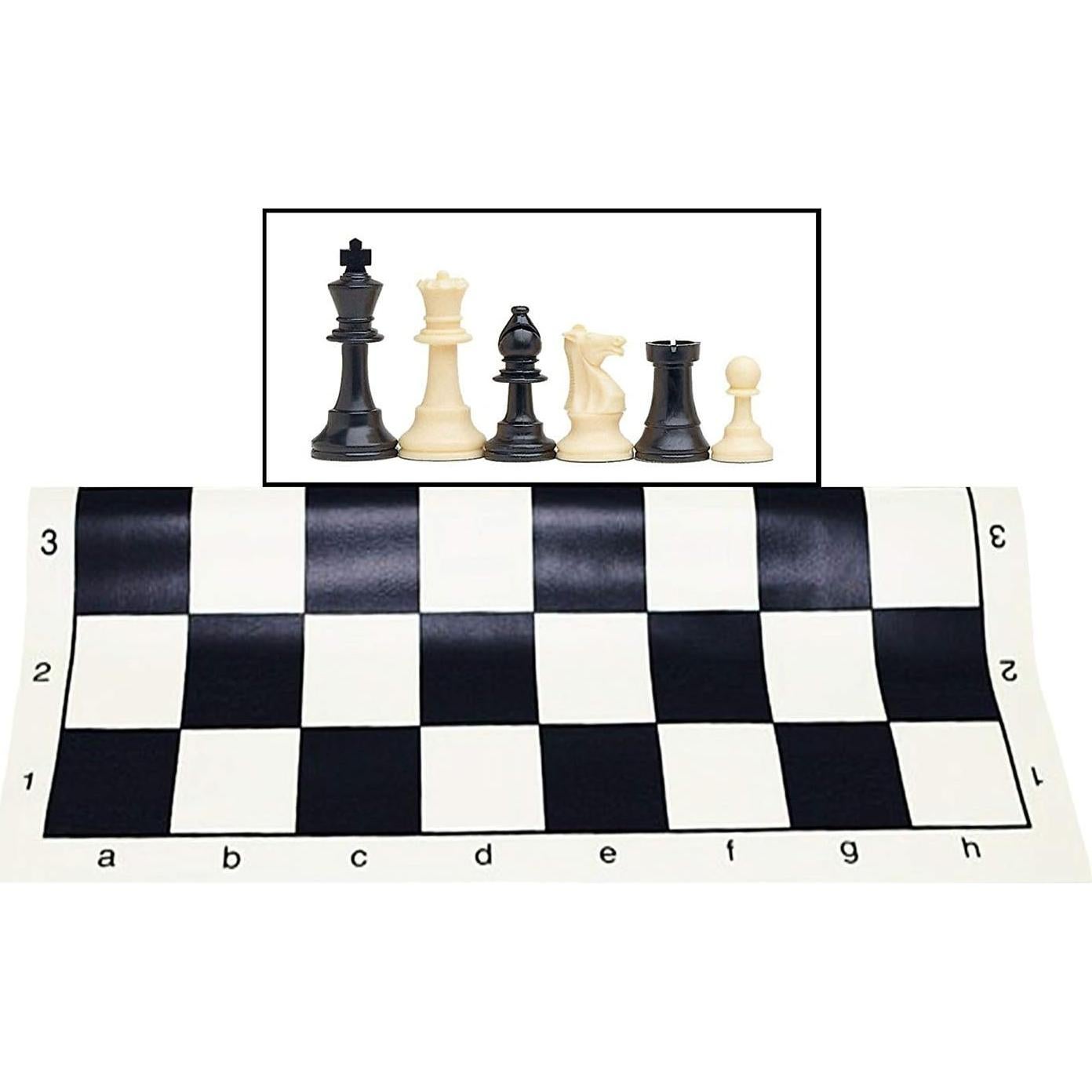 Conjunto de Ajedrez WE Games 43 cm Piezas 7.8 cm Portátil